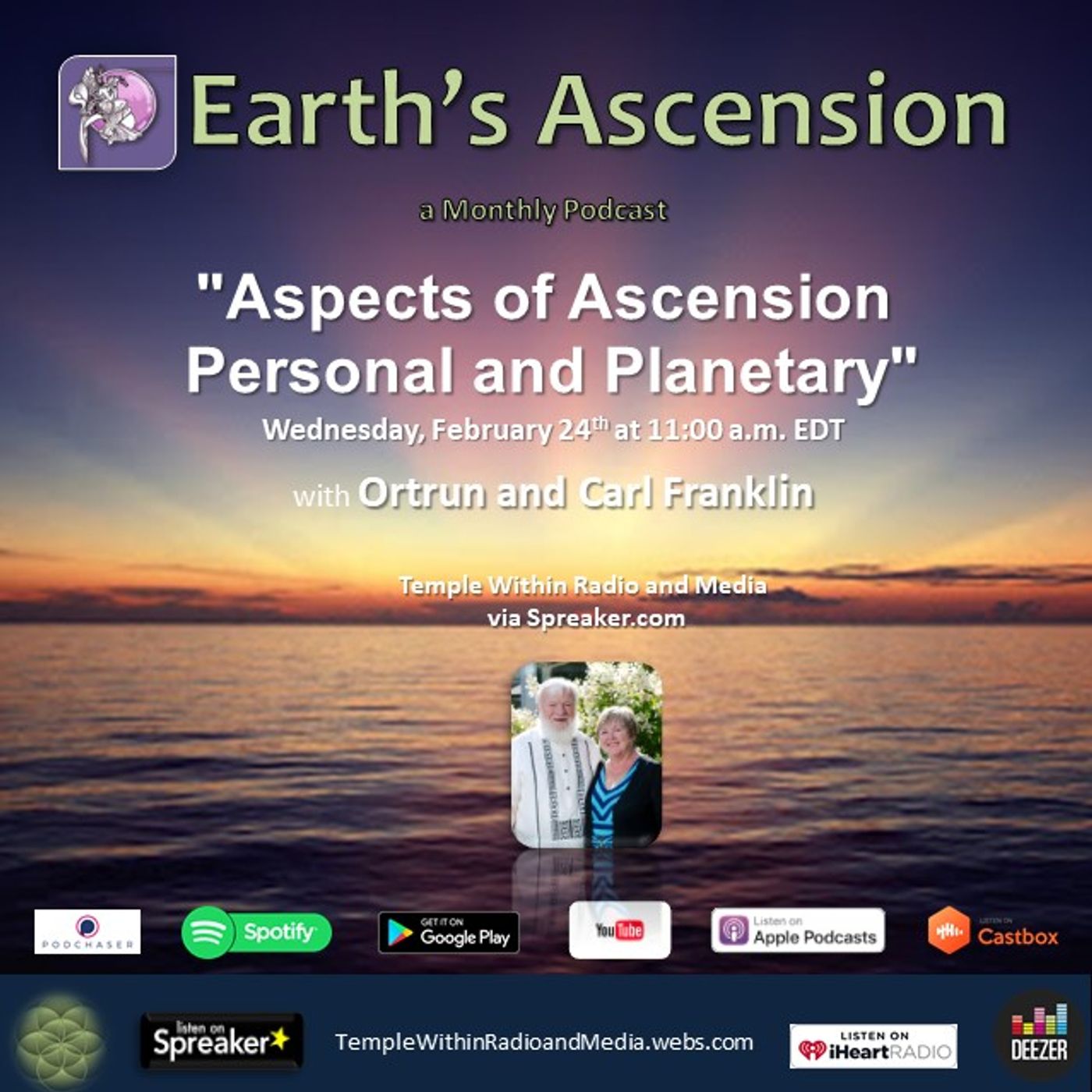 Earth\'s Ascension with Ortrun and Carl Franklin