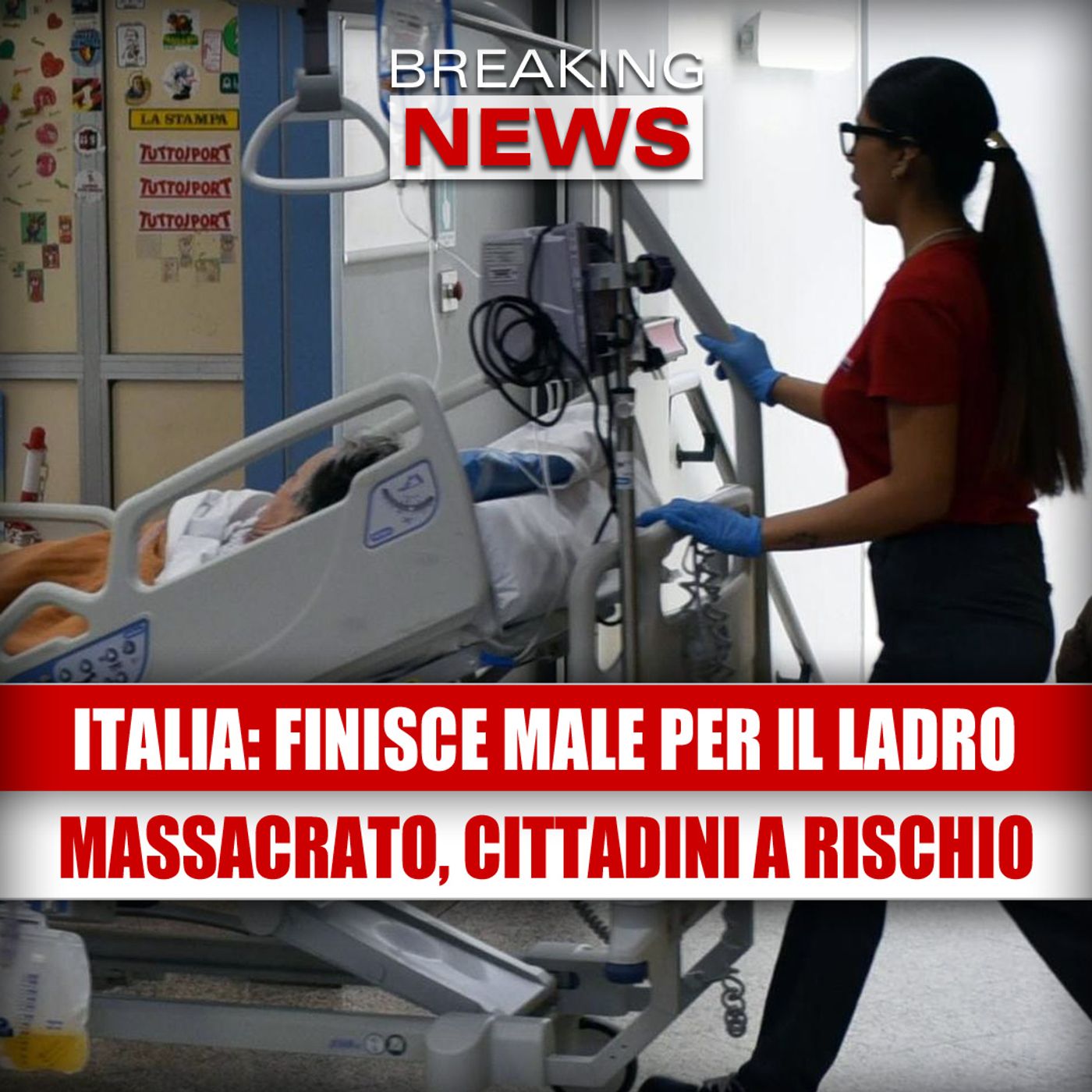 Italia, finisce male per il ladro, massacrato: 50 cittadini a rischio