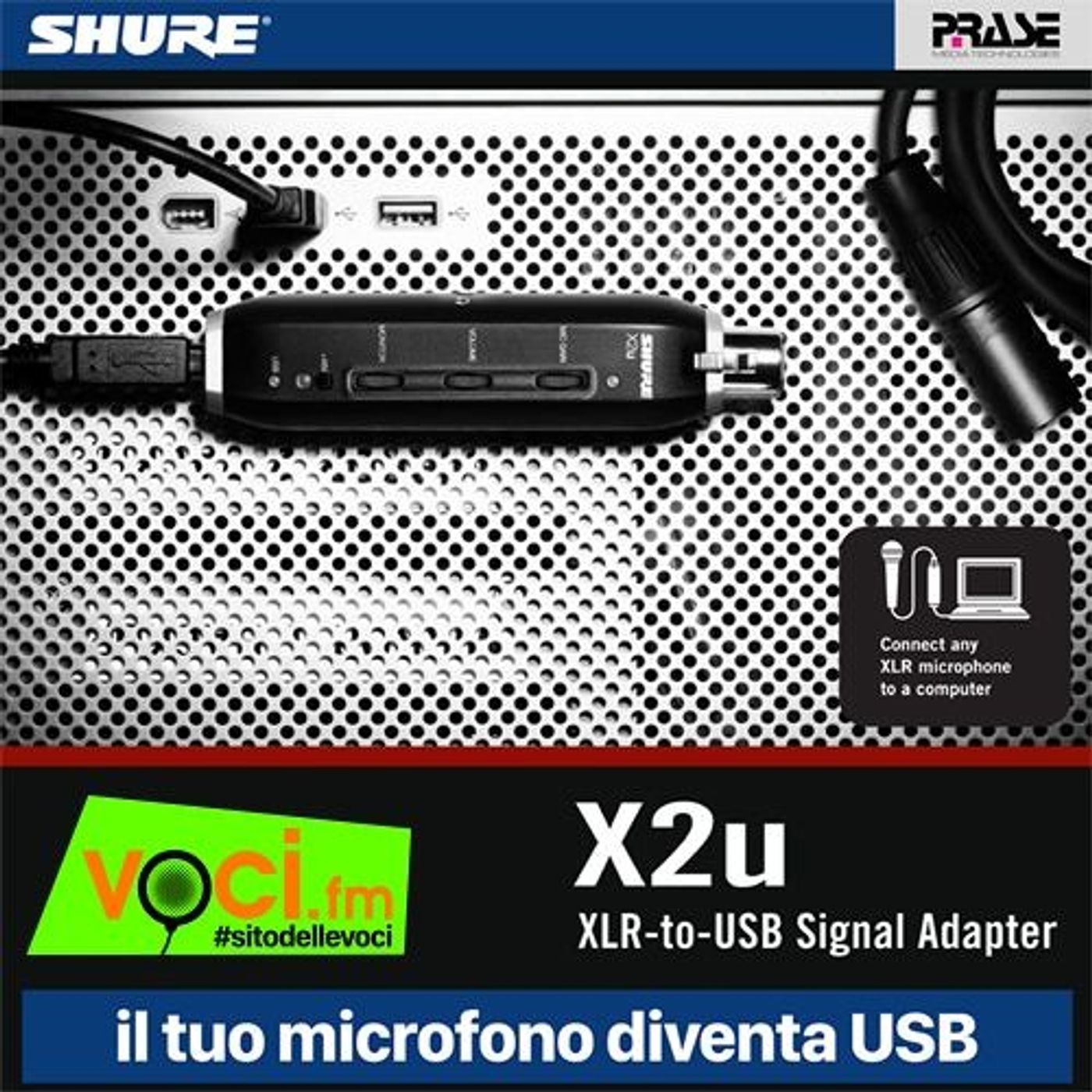 Clicca PLAY e ascolta la recensione di SHURE X2U: xlr to usb signal adapter episode artwork