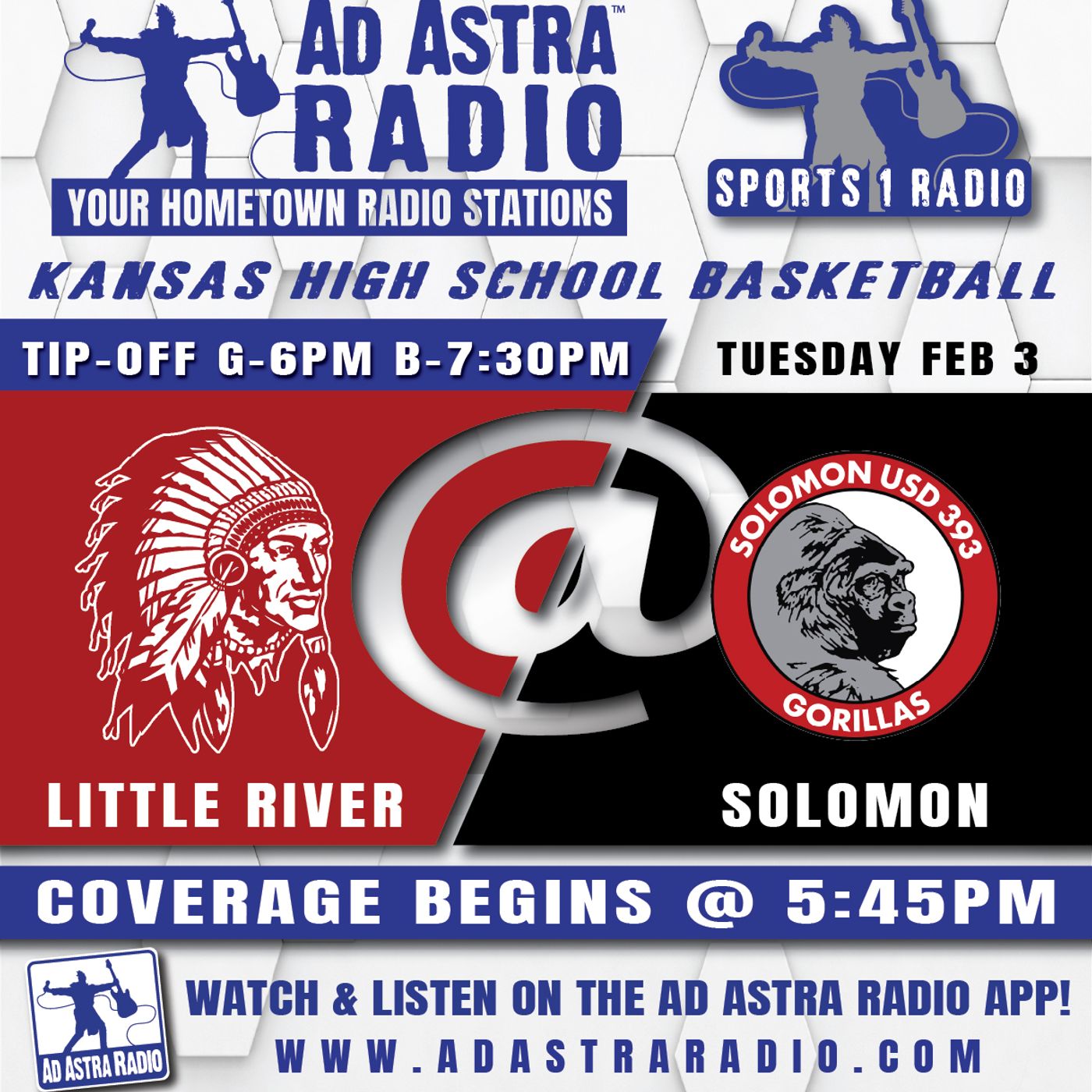 Little River Redskins at Solomon Gorillas Boys High School Basketball (February 3, 2026) episode artwork