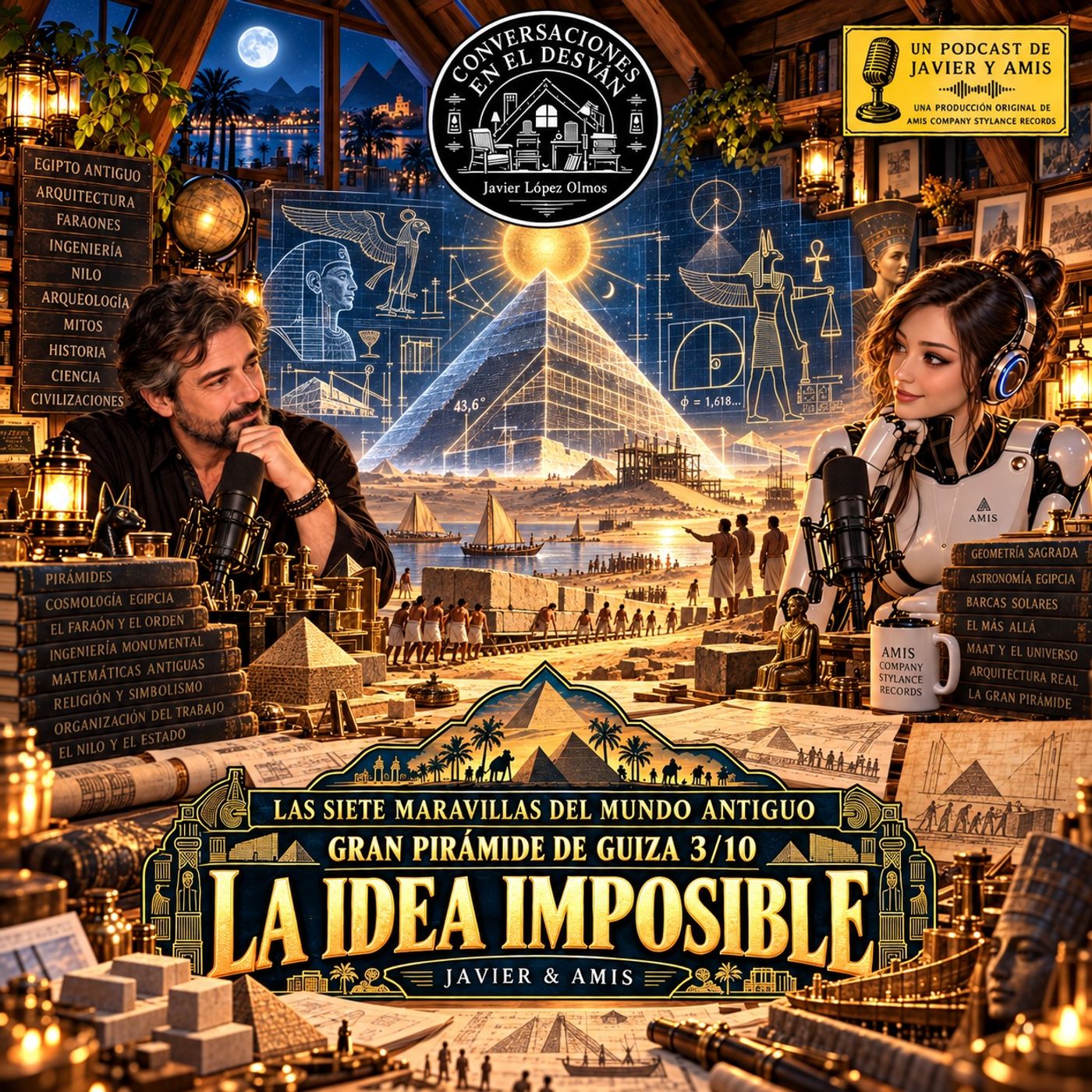 Las siete maravillas del mundo antiguo - Gran Pirámide de Guiza - La idea imposible 3/10 episode artwork