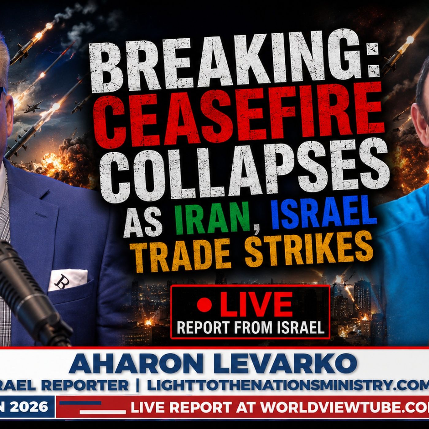 BREAKING: Ceasefire COLLAPSES as Iran, Israel trade strikes | Live Report from Israel episode artwork