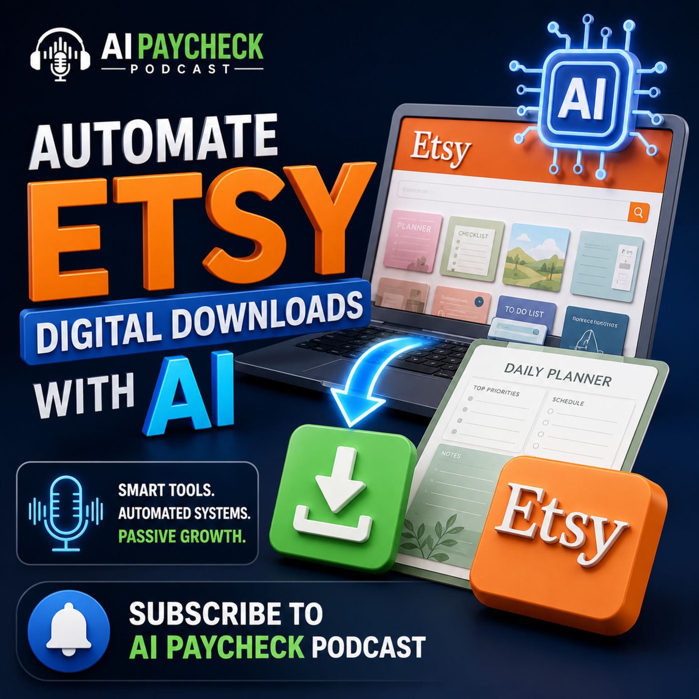 Automate Etsy Digital Downloads With AI episode artwork
