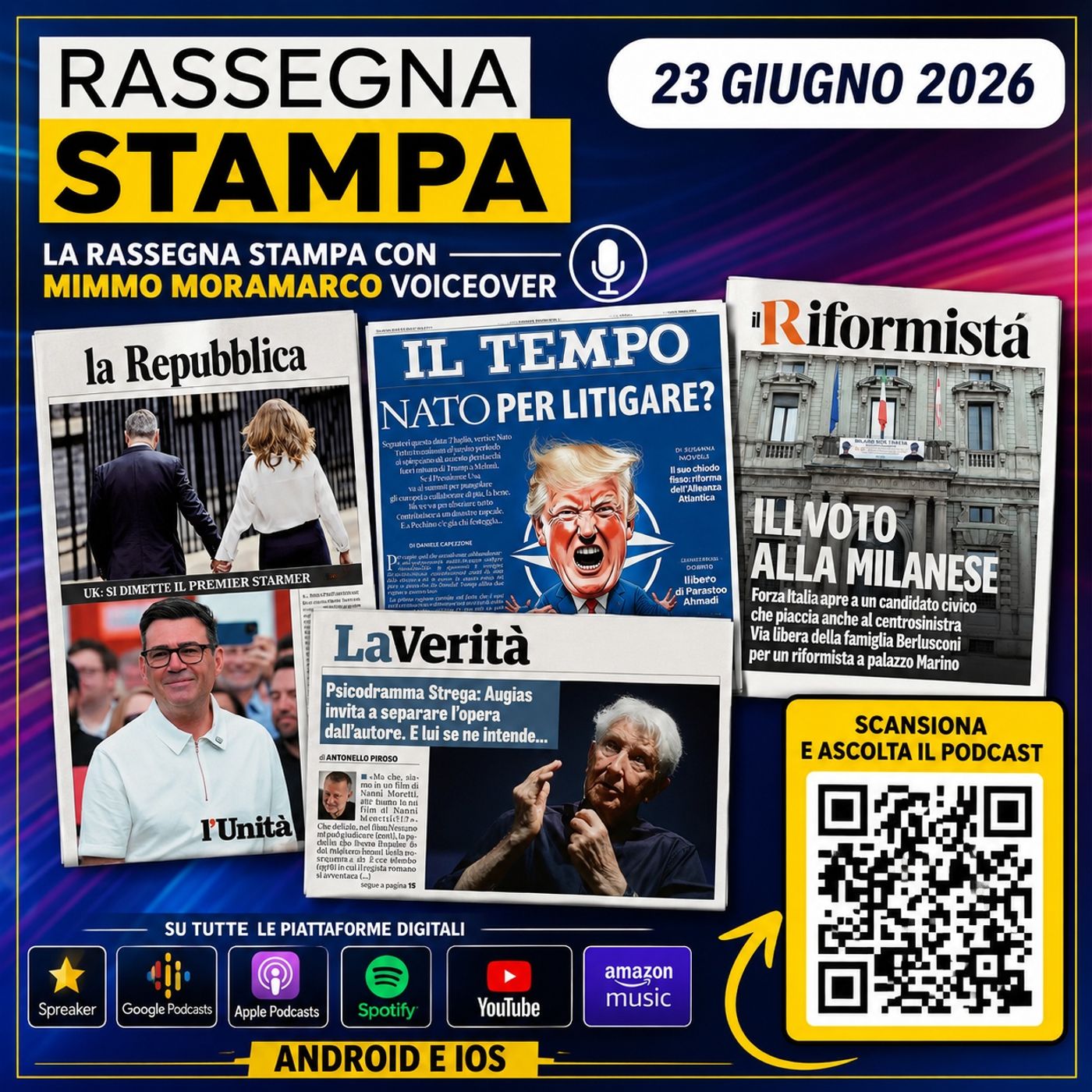 Rassegna stampa del 23 giugno 2026 episode artwork
