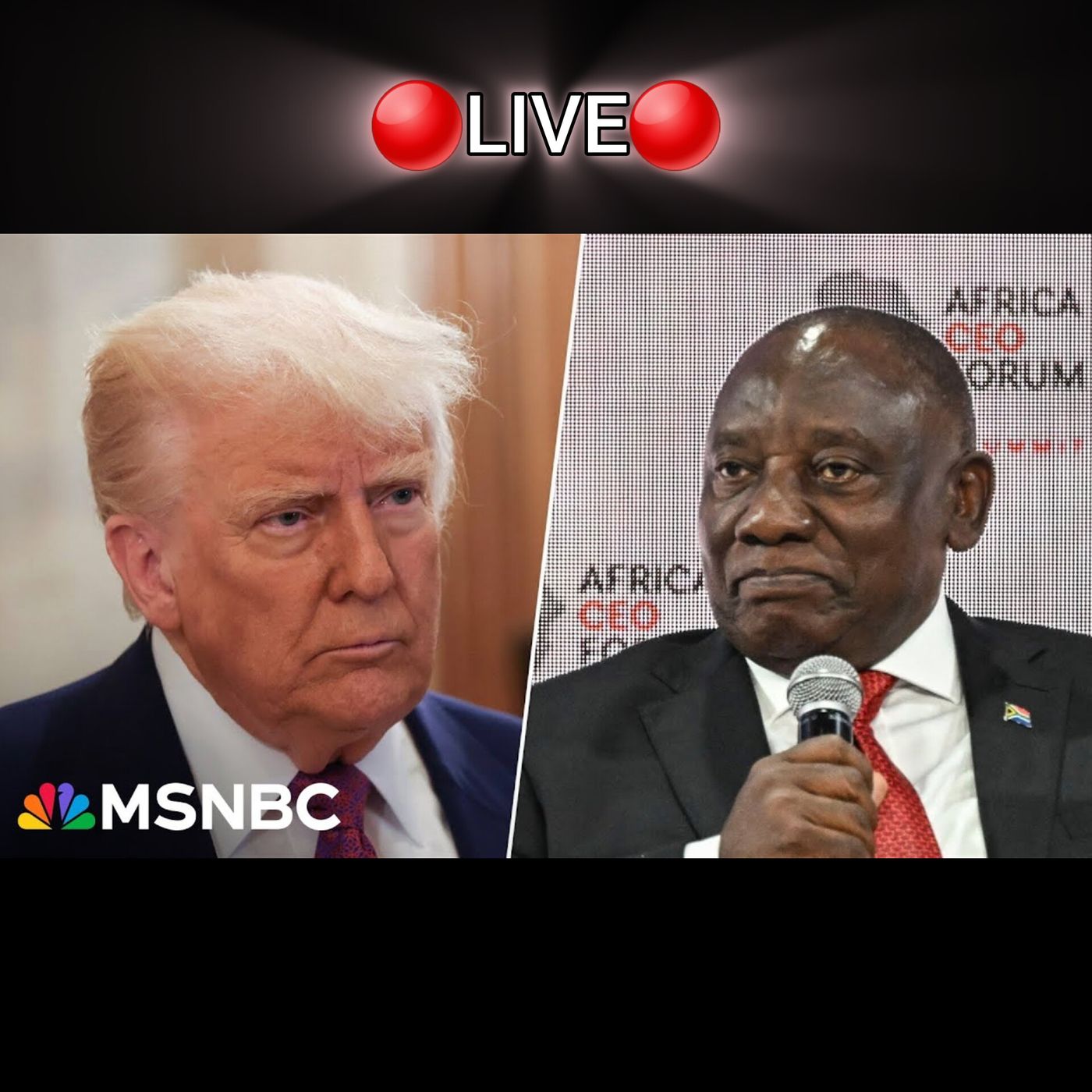 LIVE_ Trump meets with South African pres. amid tensions over U.S. resettlement of white Afrikaners(M4A_128K) episode artwork