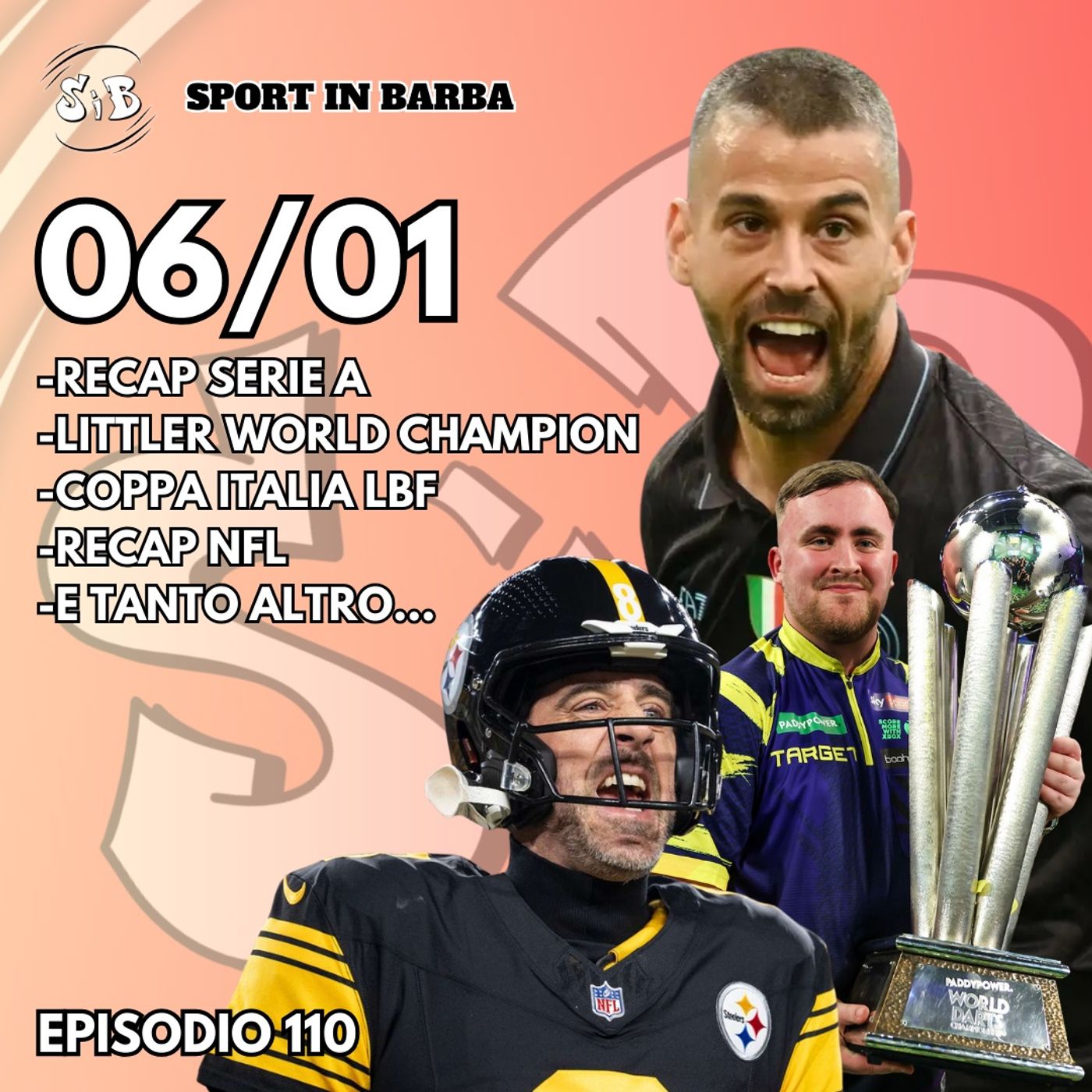 Episodio 110: Recap SERIE A e NFL; COPPA ITALIA LBF; LITTLER world champion
