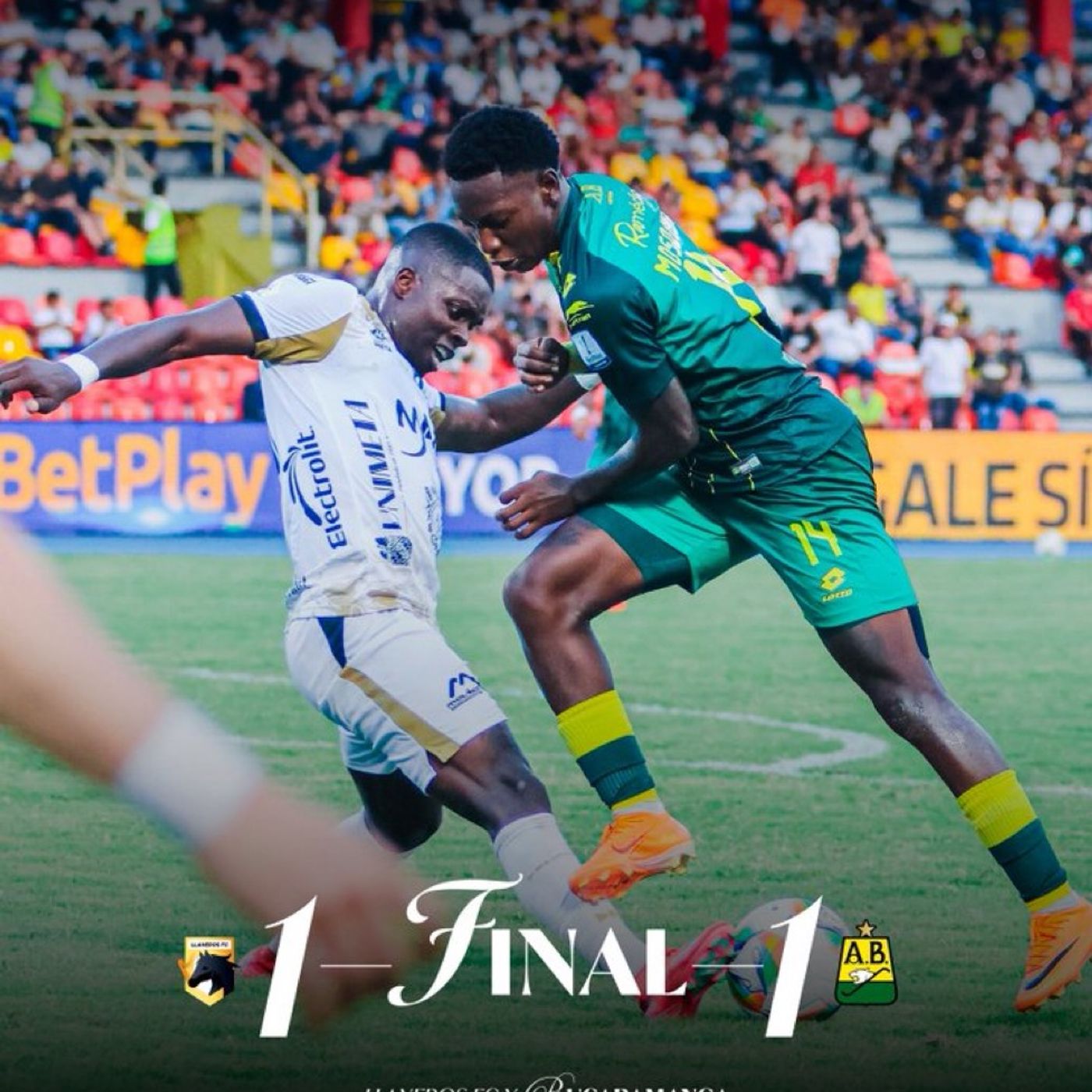 Corazón leopardo. Empate en Villavo, 1-1 con Llaneros.