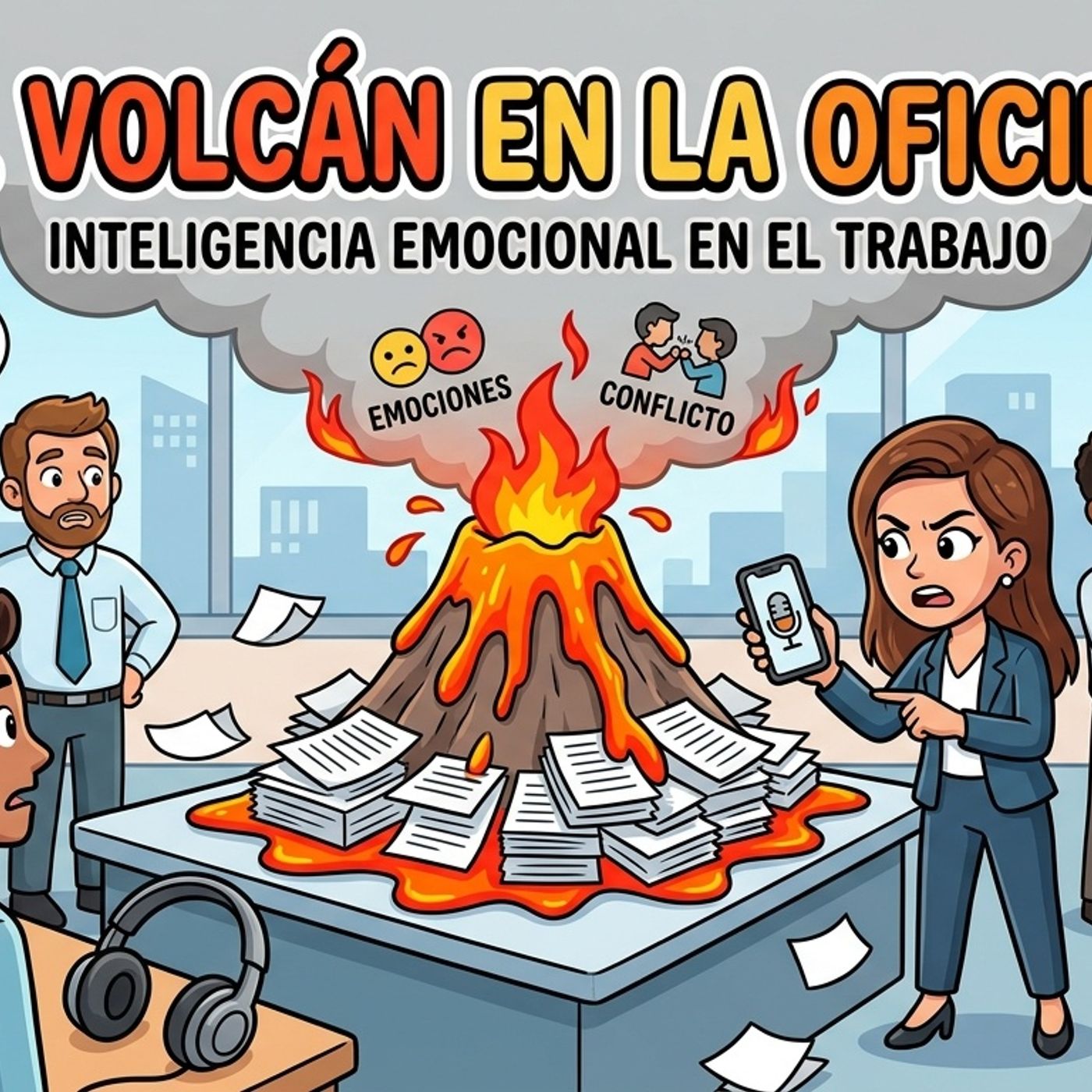 El Volcán en la Oficina cover