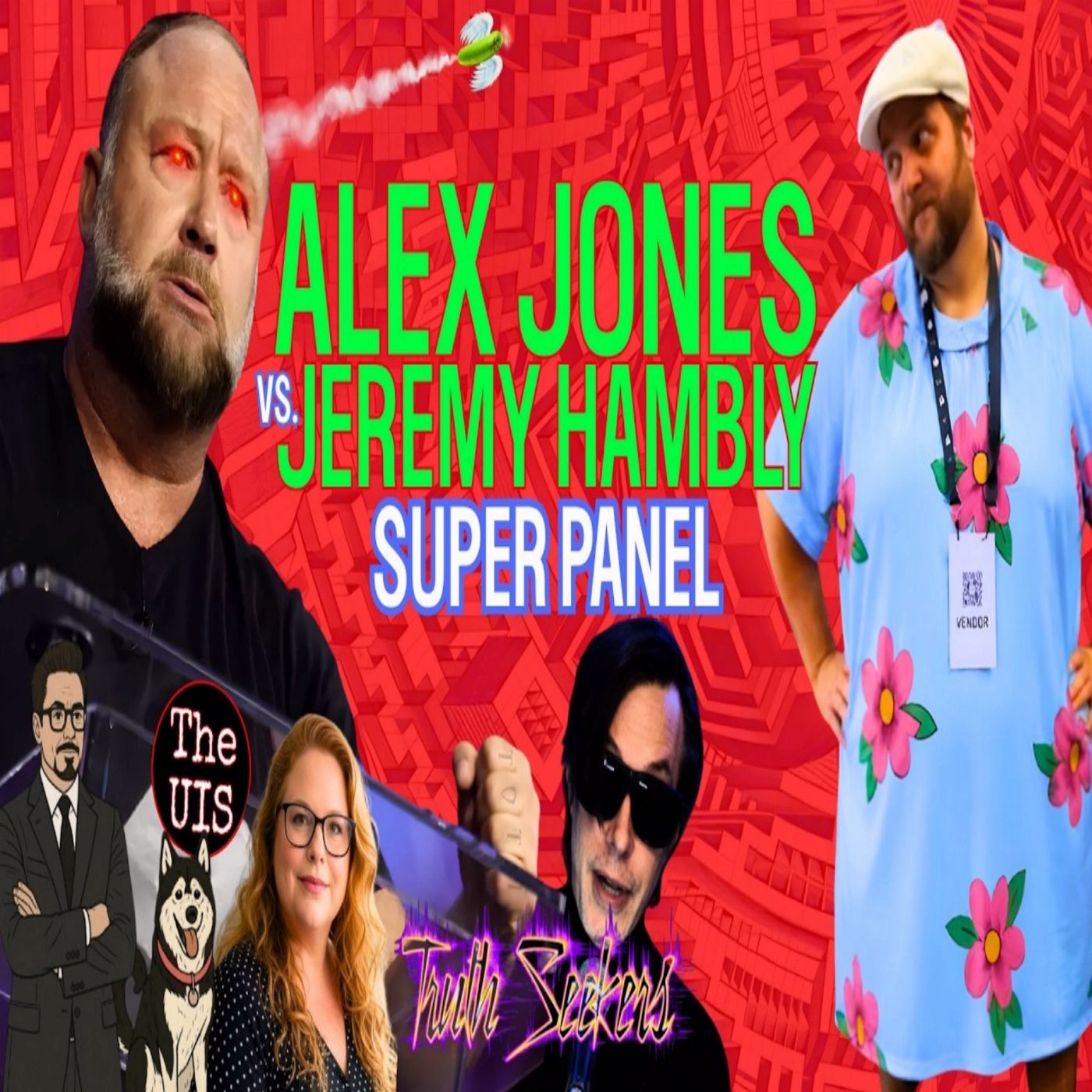 Alex Jones versus Thequartering super panel! H-Bomb, The UIS & MistyMochii!