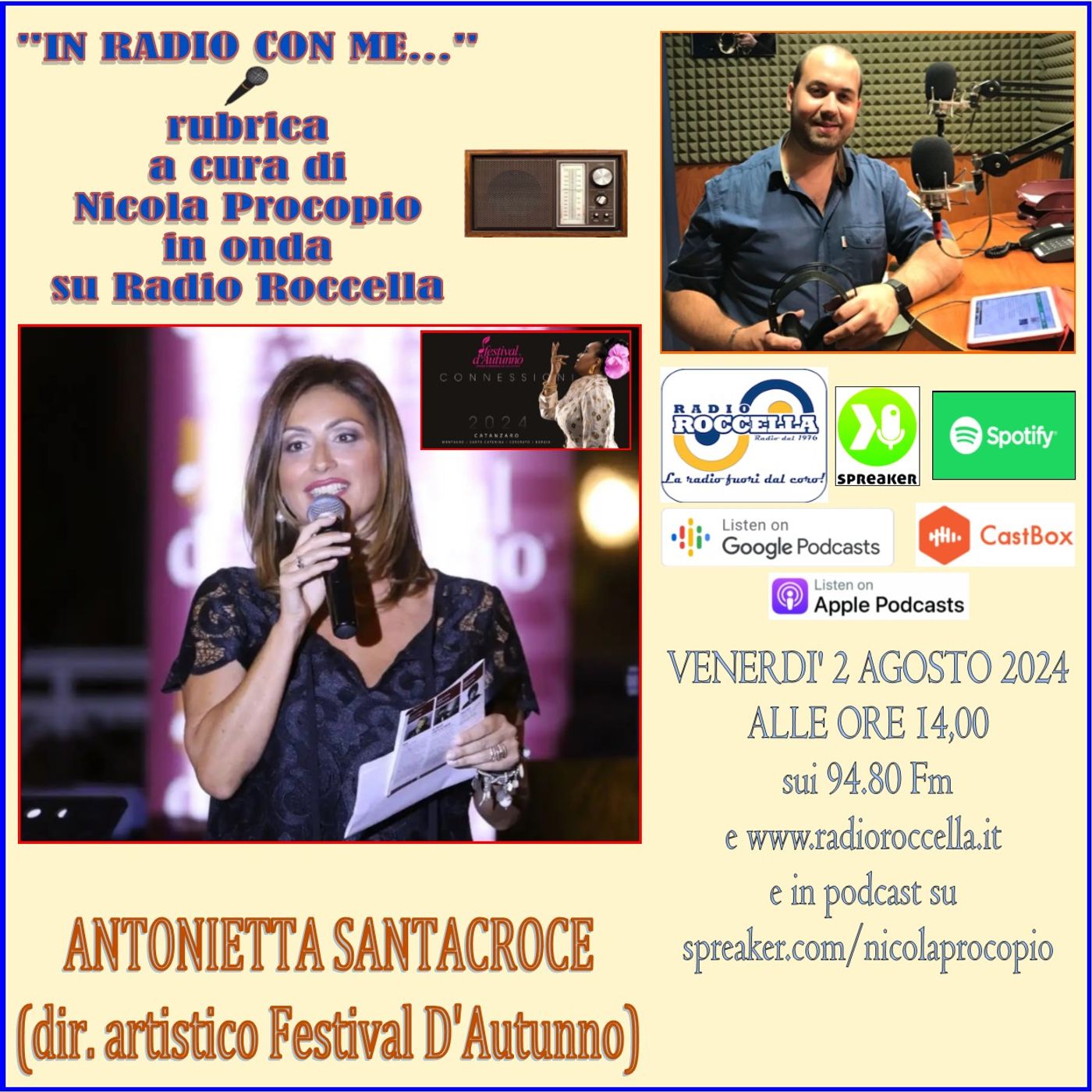 In Radio con me - Intervista ad Antonietta Santacroce 02-08-2024 episode artwork