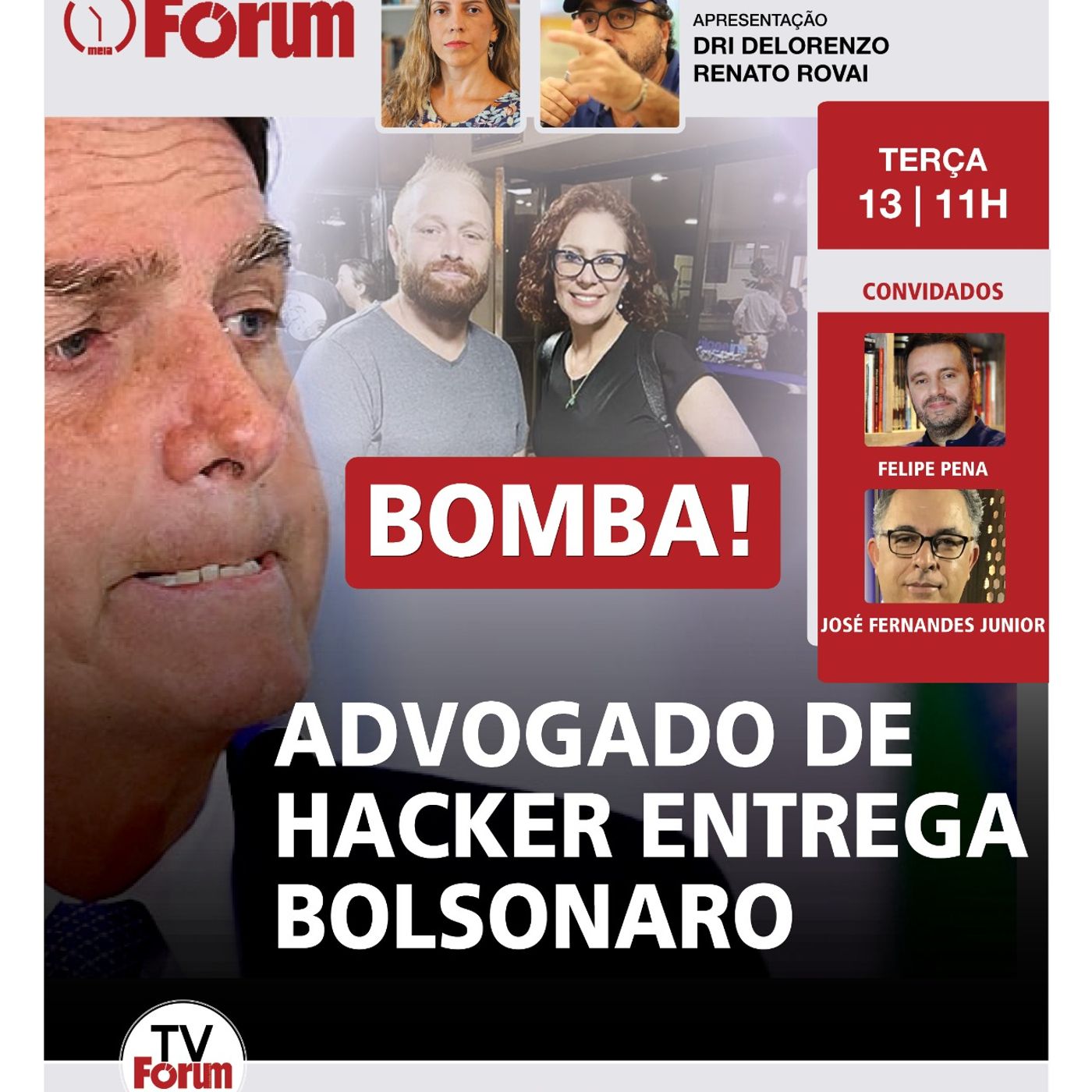 Bolsonaro autorizou Zambelli, diz advogado | Hugo Motta se bolsonarizou? Fórum Onze e Meia | 13.5.25 episode artwork