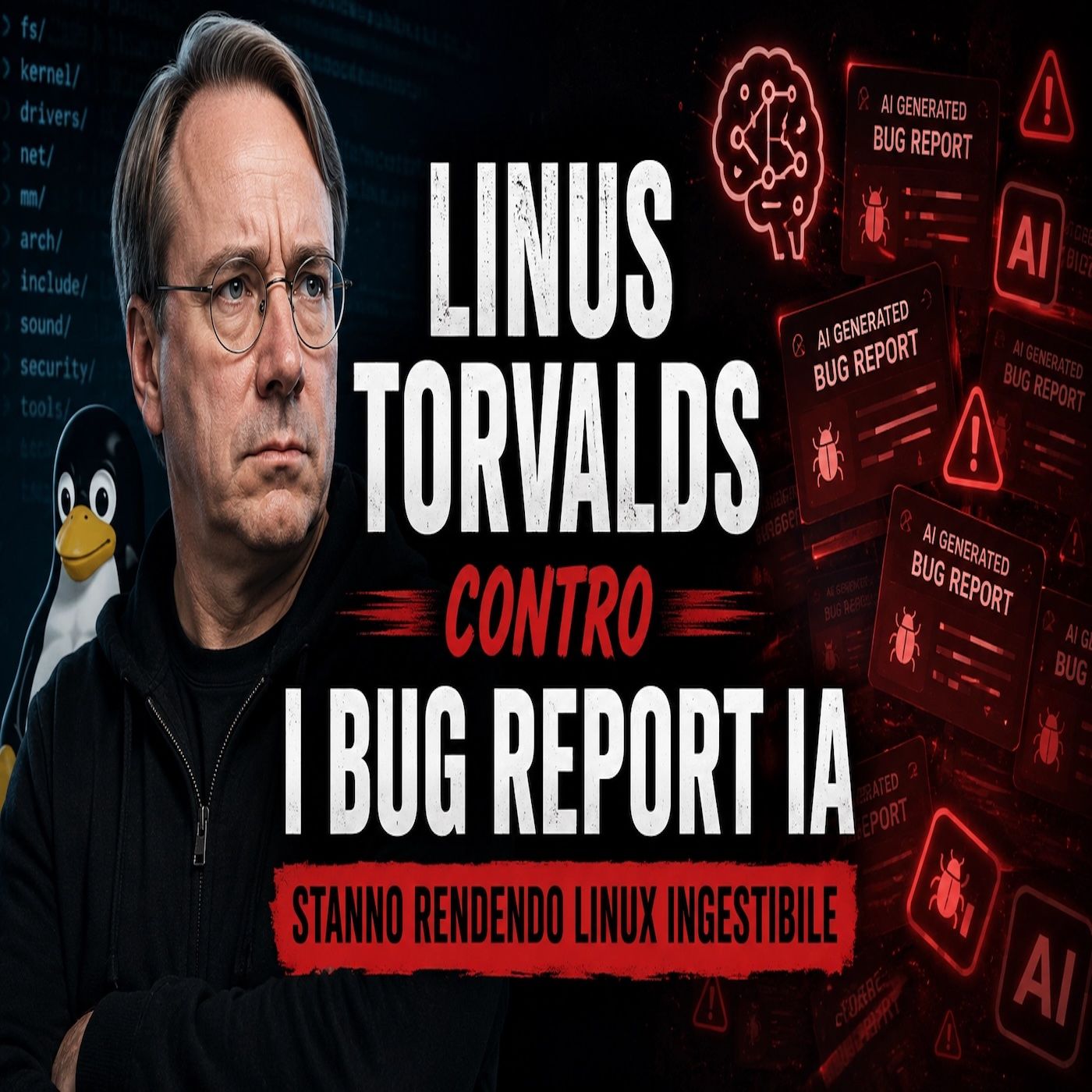 Linus Torvalds contro i bug report IA: stanno rendendo Linux ingestibile episode artwork