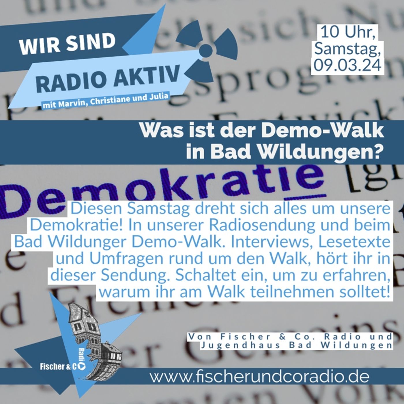 Bad Wildungen geht auf die Straße beim Demo-Walk - WIR SIND RADIO AKTIV