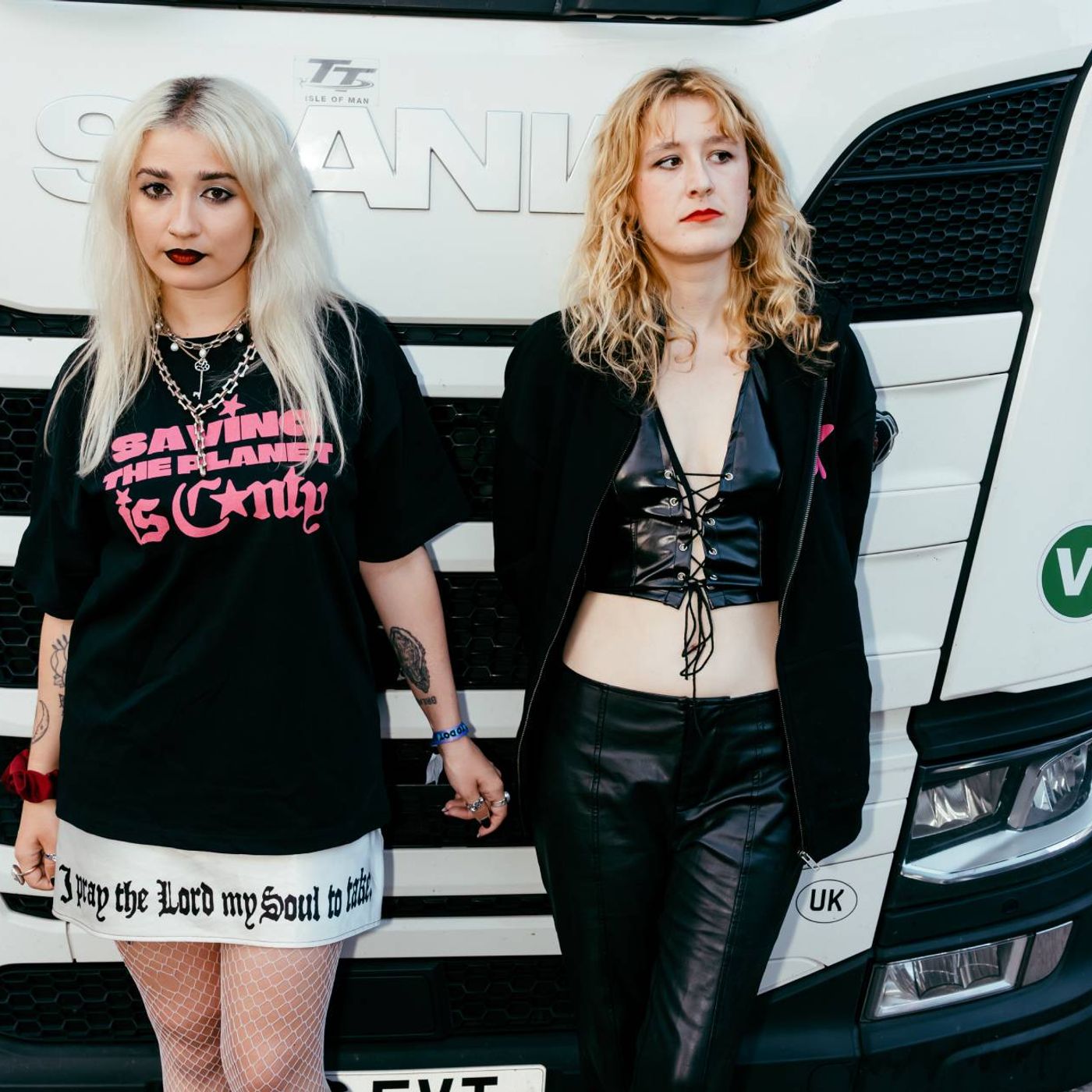 Lambrini Girls and Music Declares Emergency team up for ‘Hot Girls F*ck The System’ merch collection episode artwork