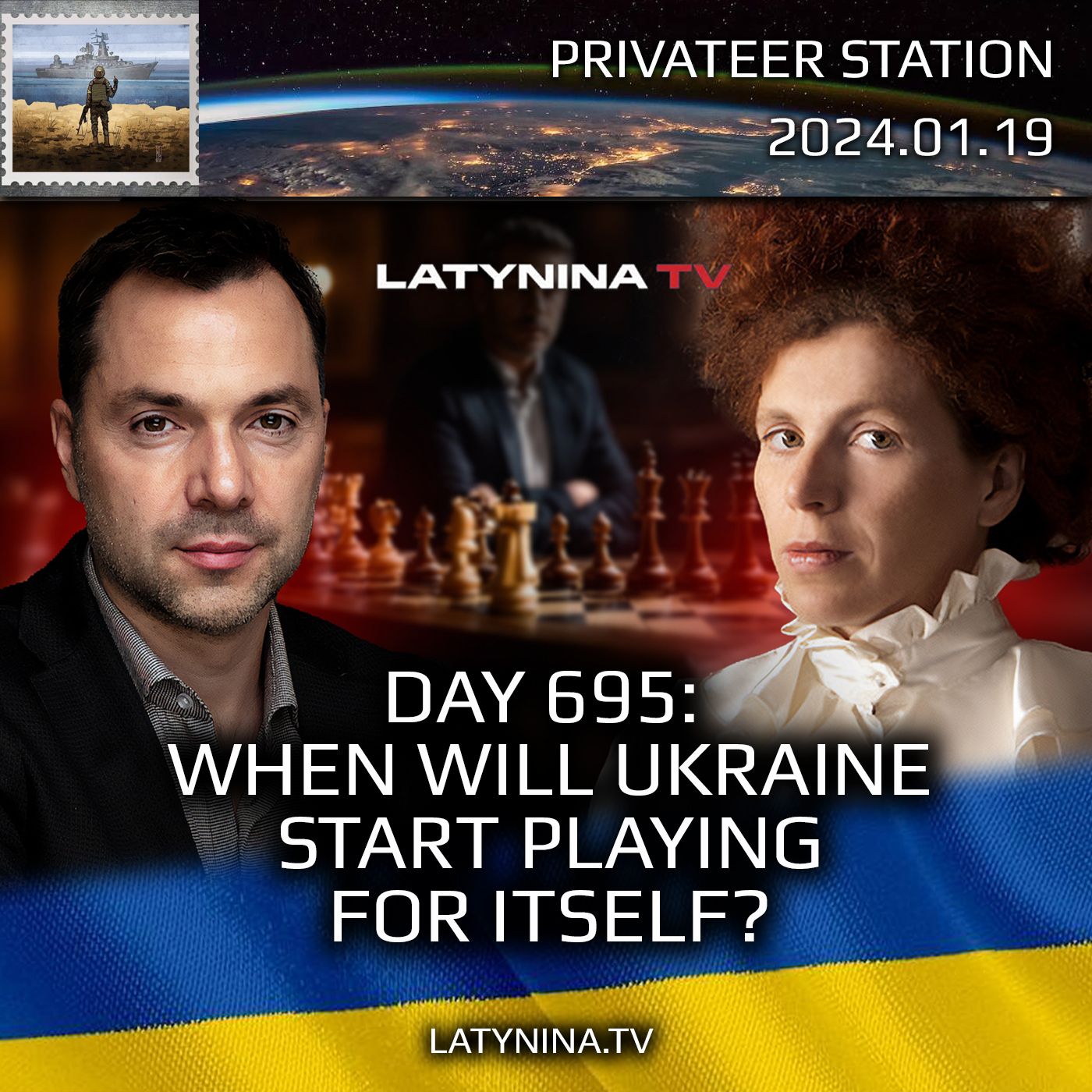 cover of episode LTV Day 695: When Will Ukraine Start Playing for Itself?  - Latynina.tv - Alexey Arestovych