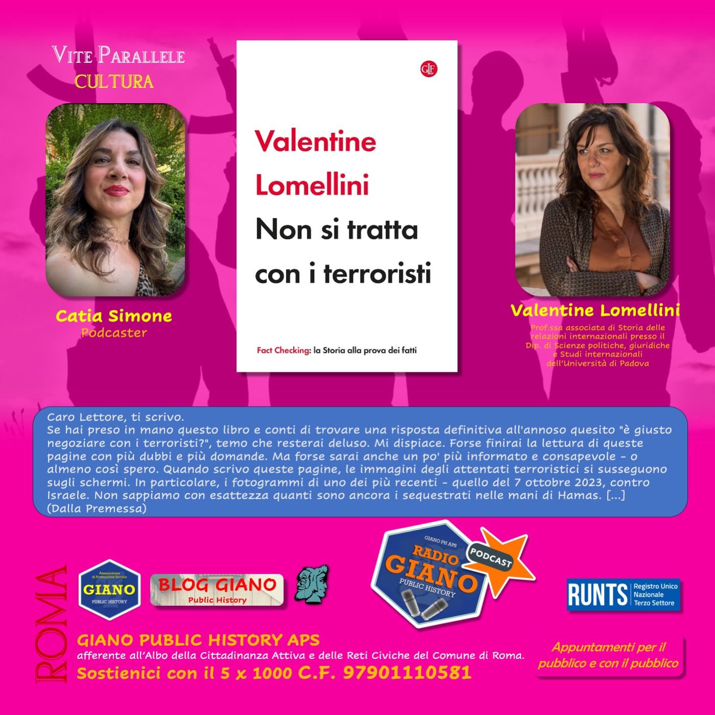 NON SI TRATTA CON I TERRORISTI | Catia Simone dialoga con Valentine Lomellini