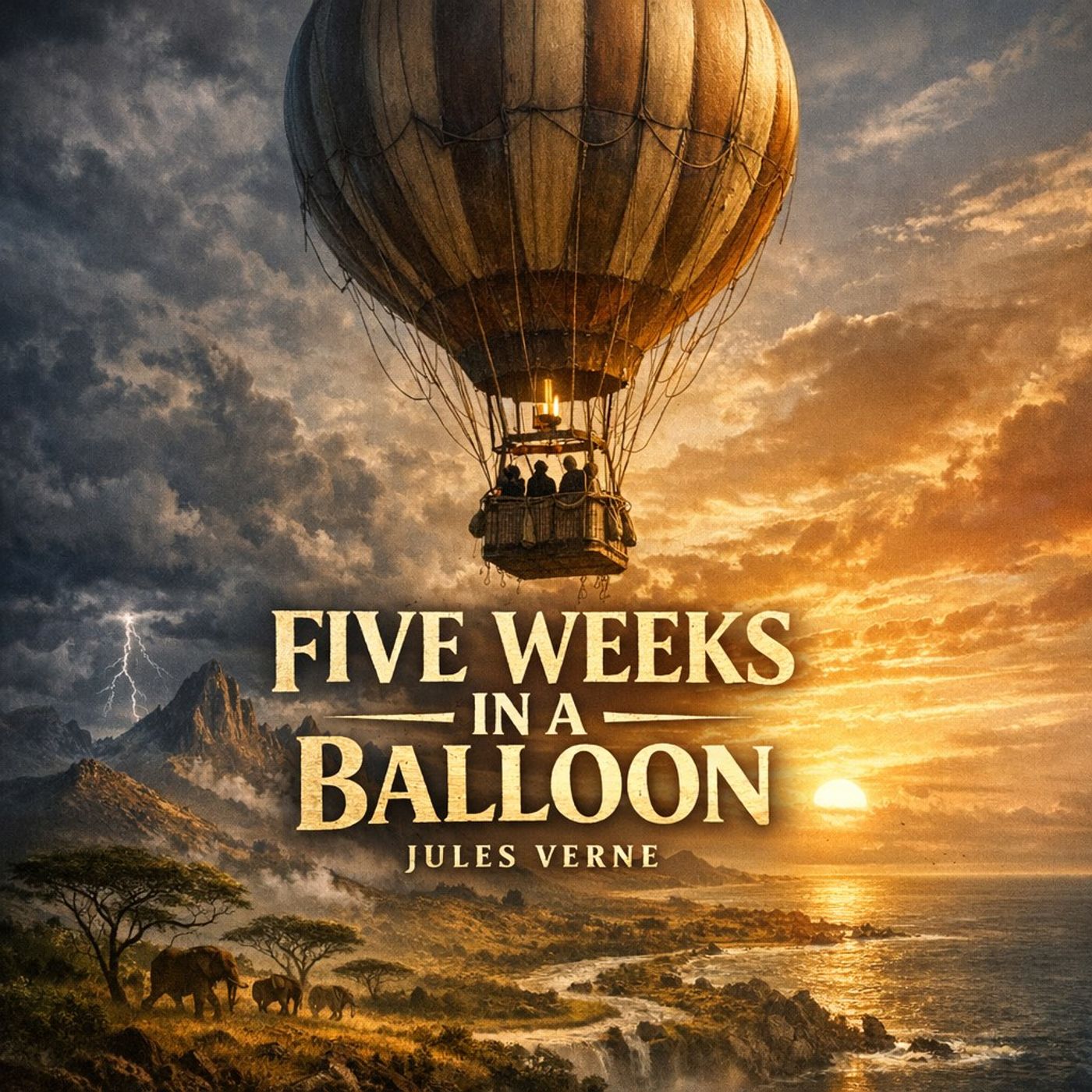 🟡 Five Weeks in a Balloon (Full Audiobook) | Jules Verne episode artwork
