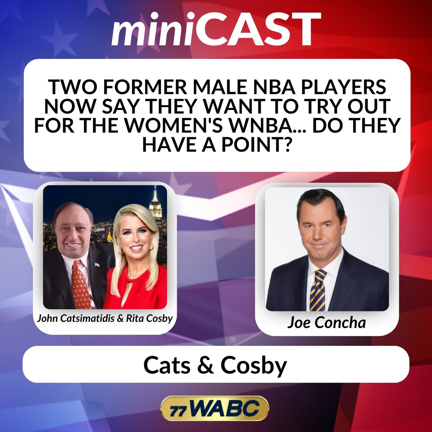 Joe Concha: Two Former Male NBA Players Now Say They Want to Try Out for the Women's WNBA... Do They Have a Point? episode artwork