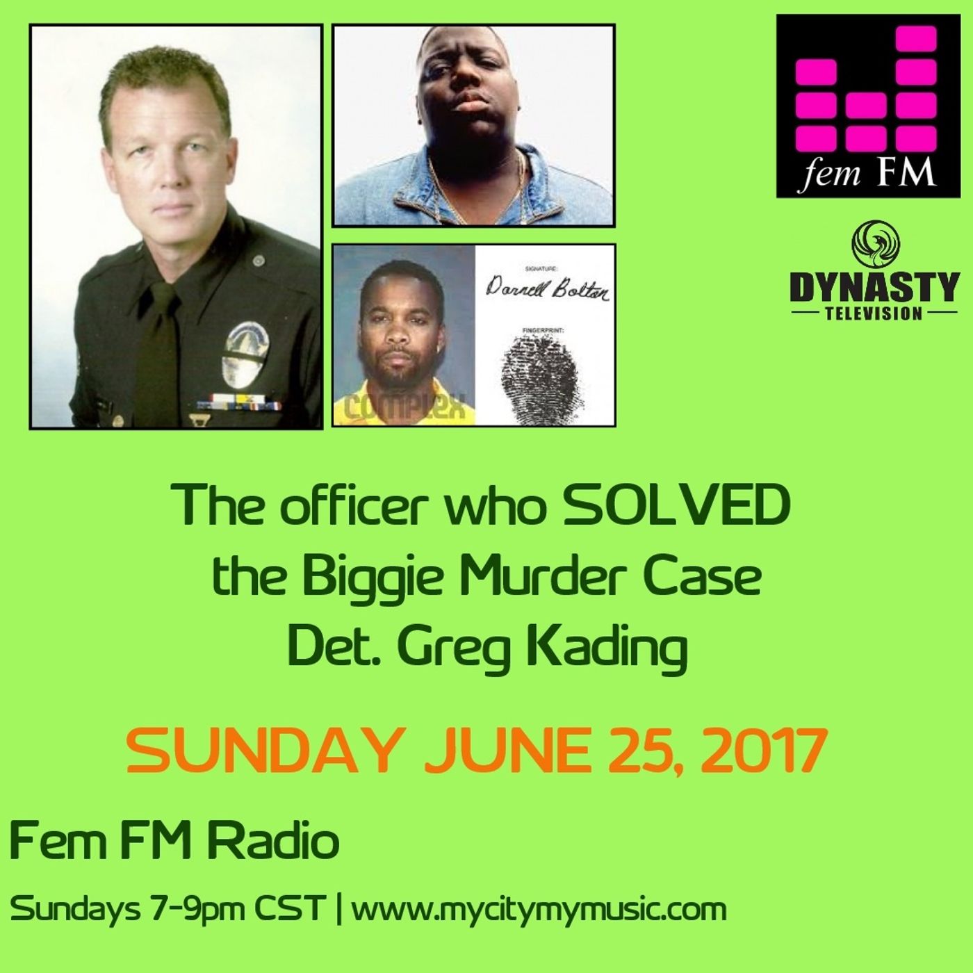 The Cop who solved the Biggie & Tupac Cases - Det Greg Kading 6/25/17 episode artwork