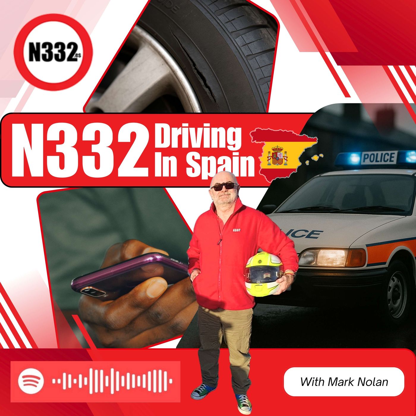 Distracted Driving Crackdown, Tyre Safety, and New DGT Signs - The N332 Driving in Spain Podcast