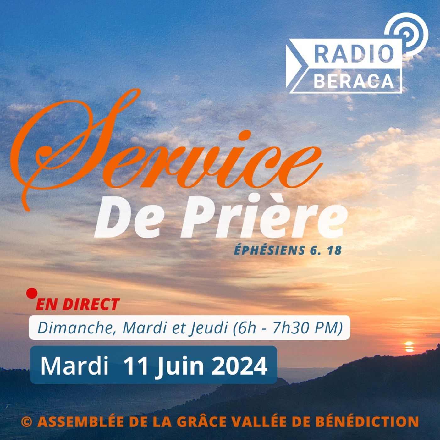 Mardi 11 Juin 2024.- Service de prière episode artwork