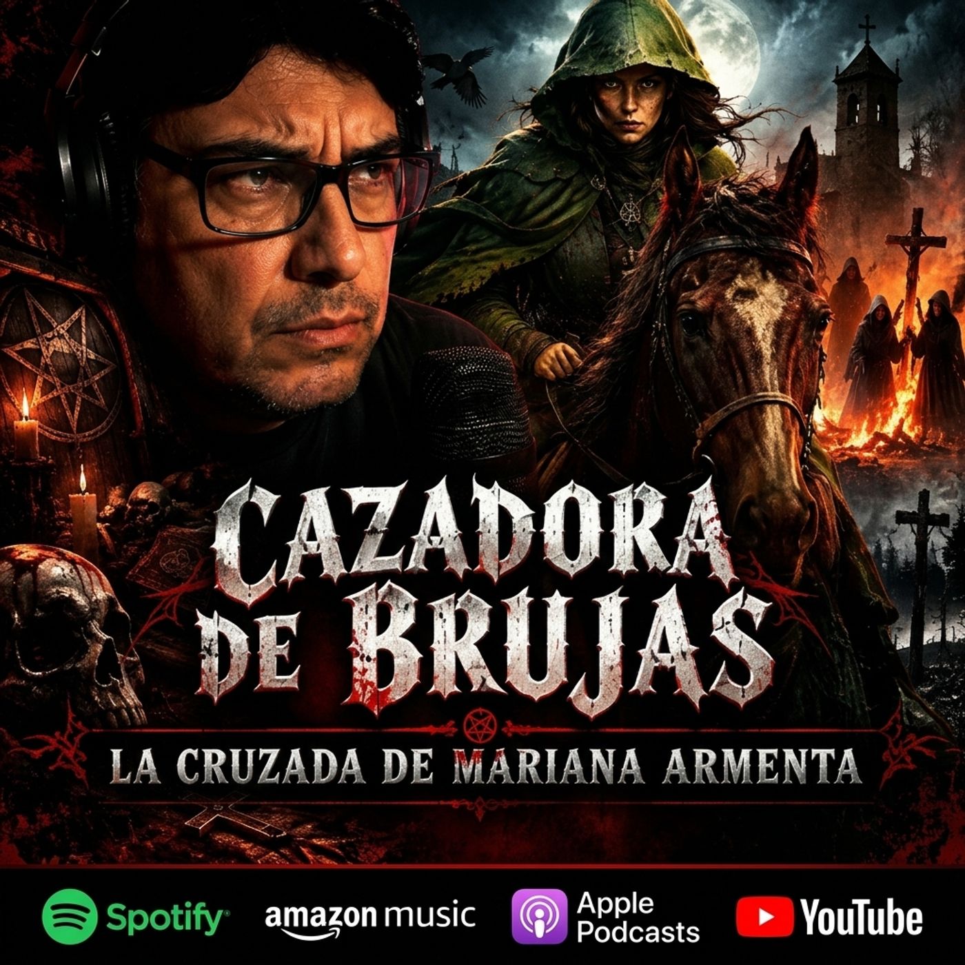 Portada de El HorrorCast de Eduardo Liñán