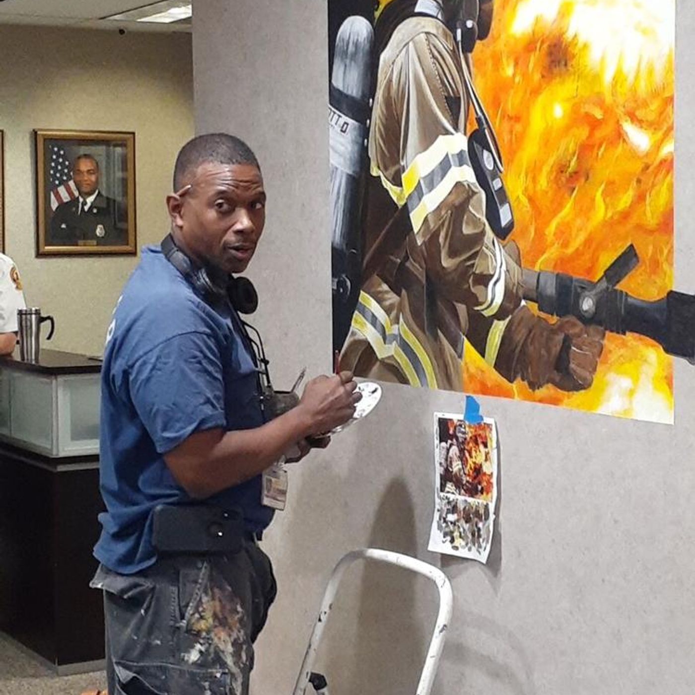 Gwinnett Resident & Retired Fire Fiighter Says He Will Paint Until He Gets Old