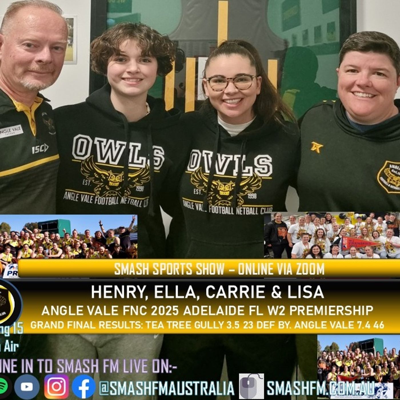 SSS15THYR: Angle Vale FNC 2025 Adelaide FL W2 Premiership Interviews 290925