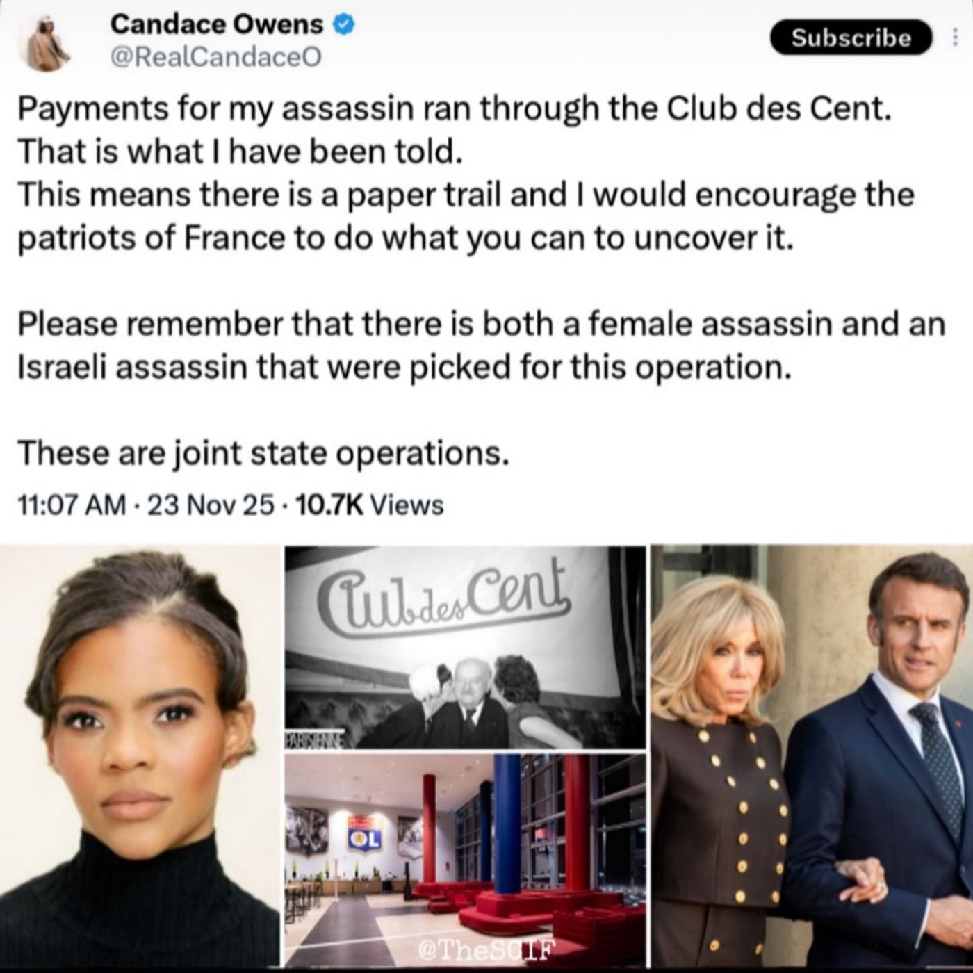 “Club des Cent”- Human Dining- “Brigader- The Macron’s!?