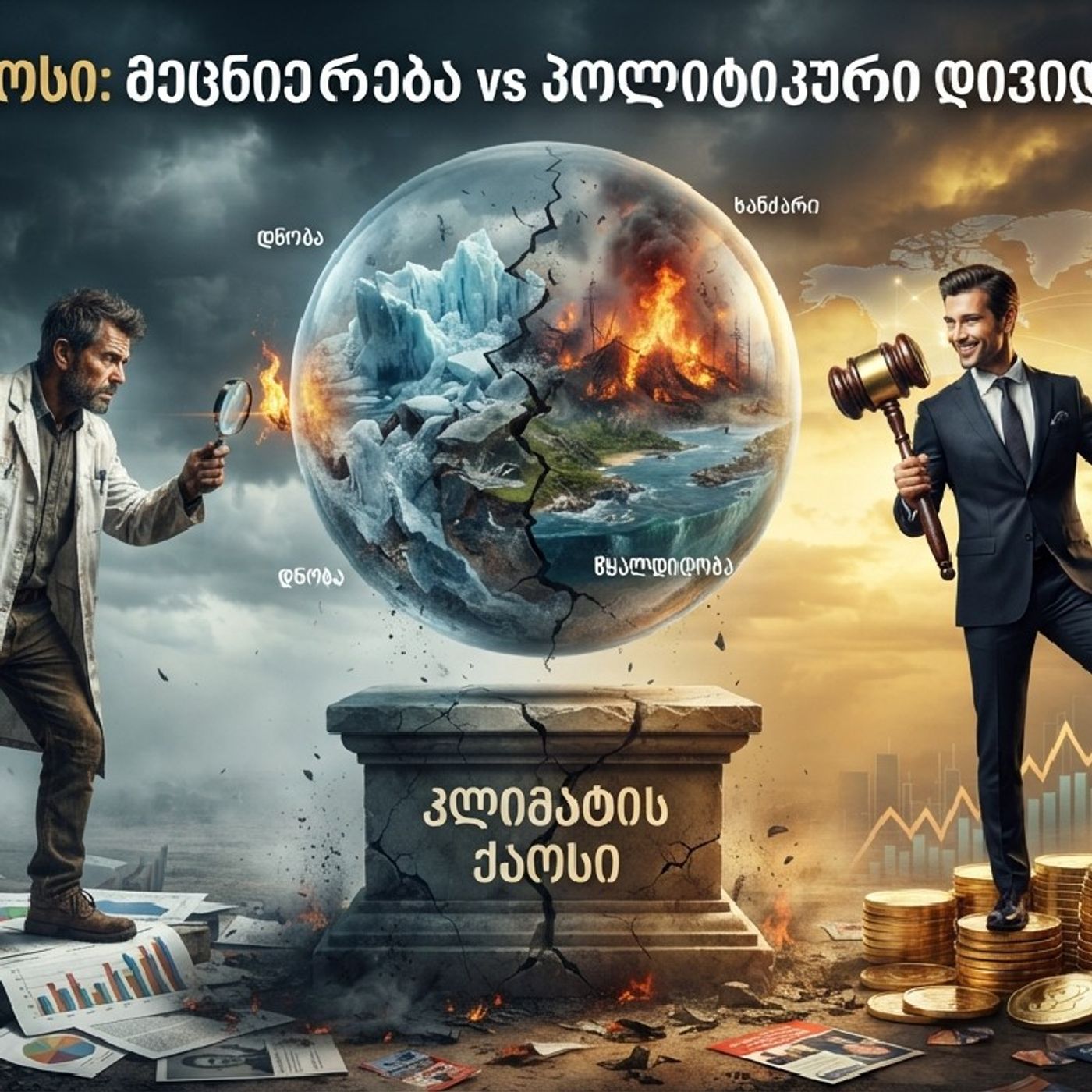 კლიმატის ქაოსი:მეცნიერება vs პოლიტიკური დივიდენდები episode artwork