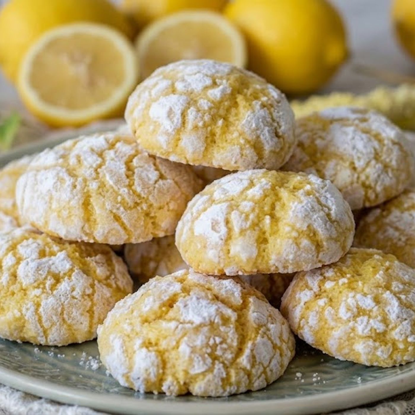 Biscottini al limone all' olio di oliva, friabili e genuini in forno e in friggitrice ad aria