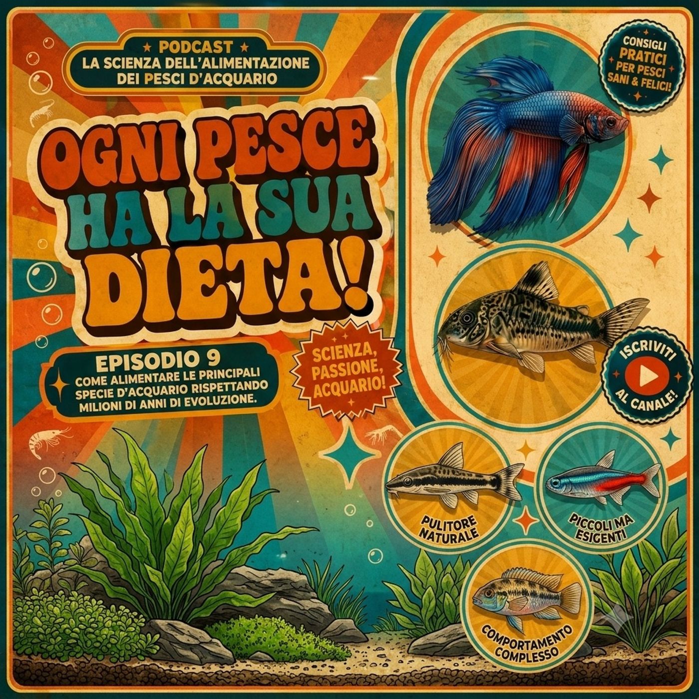 L'Alimentazione dei Pesci d'Acquario Episodio 9 - Ogni pesce ha la sua dieta. Tu sai quale è? episode artwork