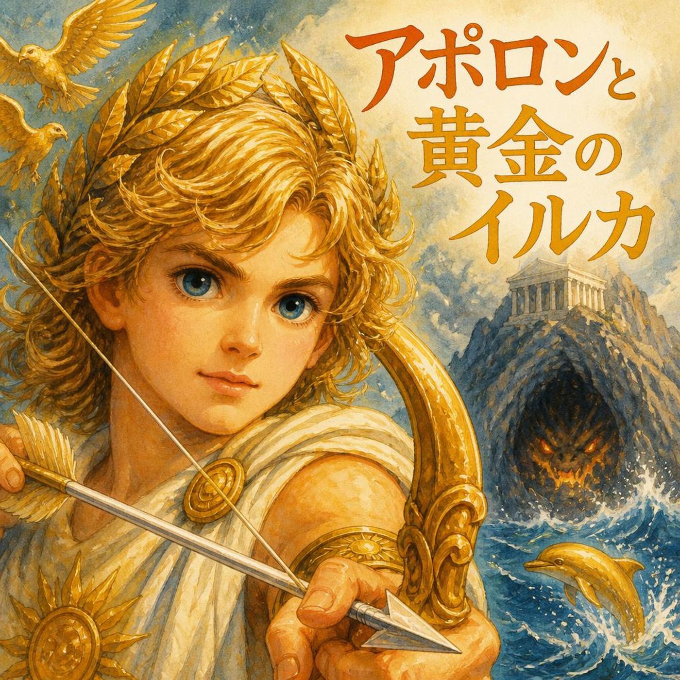 太陽の神アポロンの大冒険！怪物ドラゴンと黄金のイルカ ｜【ギリシャ神話】 episode artwork