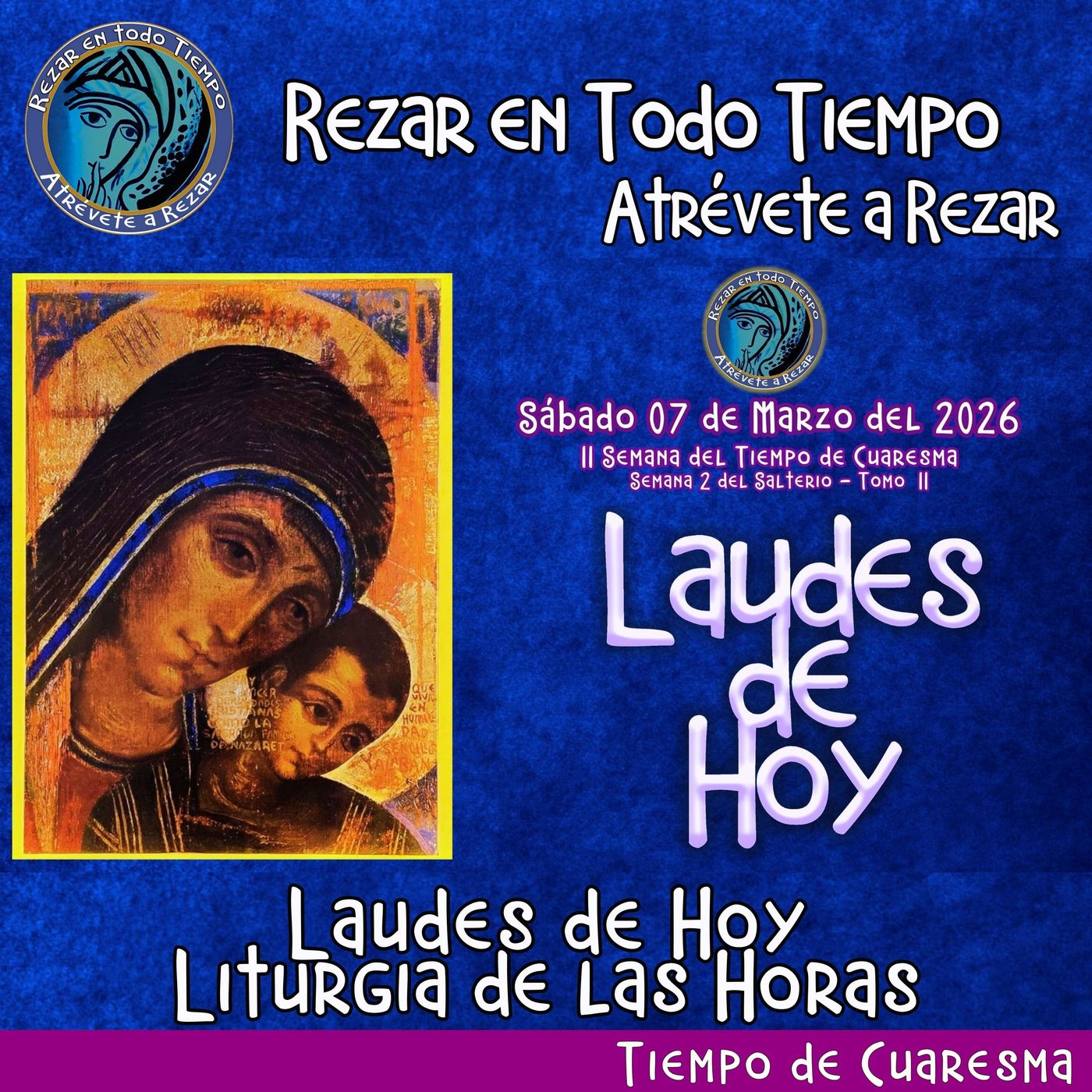 Laudes del dia de hoy. LAUDES DEL DIA DE HOY SÁBADO 7 de Marzo 2026 ✟ Liturgia de las Horas ✟ CAMINO NEOCATECUMENAL. episode artwork