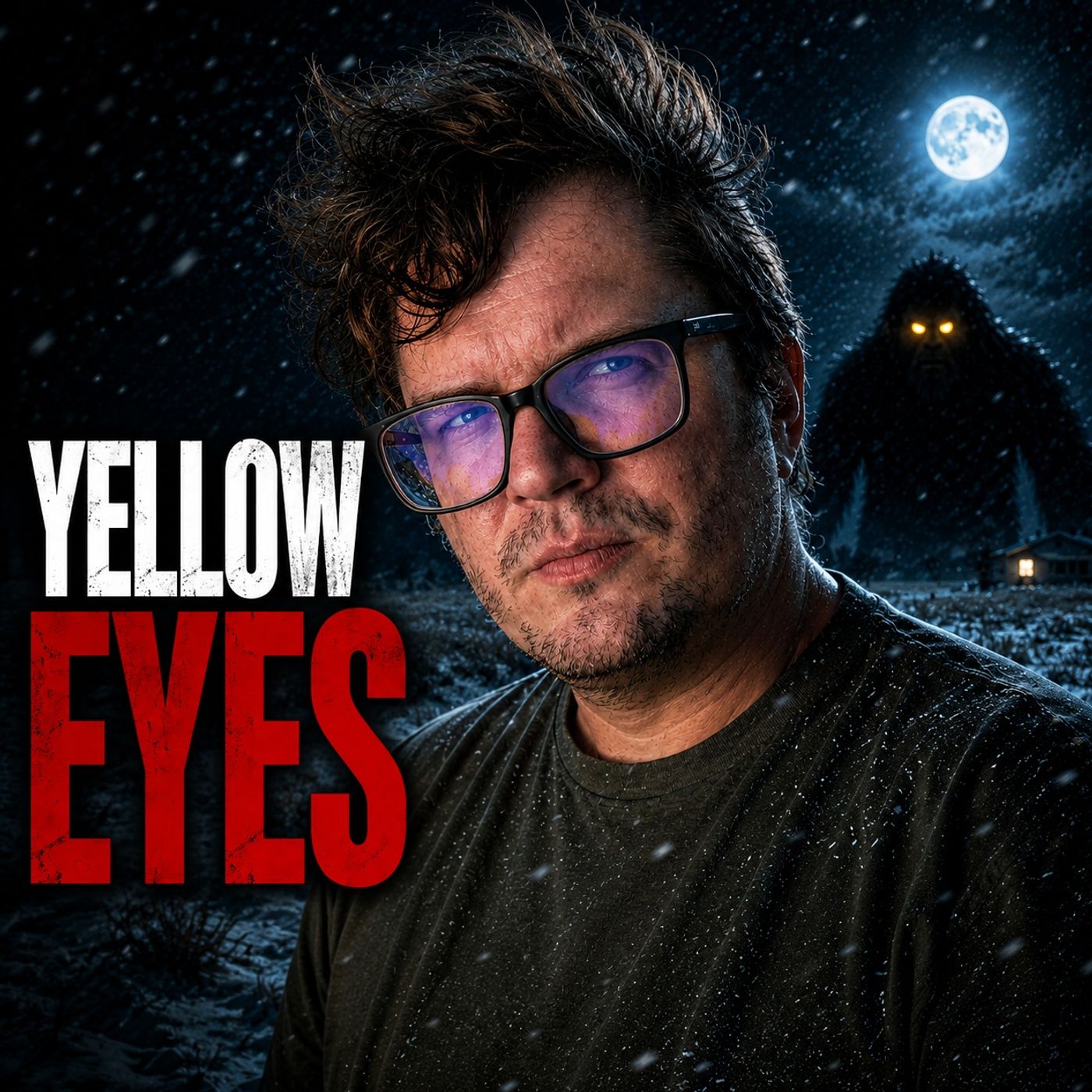 YELLOW-EYED BIGFOOT STOOD UP IN THE SNOW ON PINE RIDGE RESERVATION episode artwork