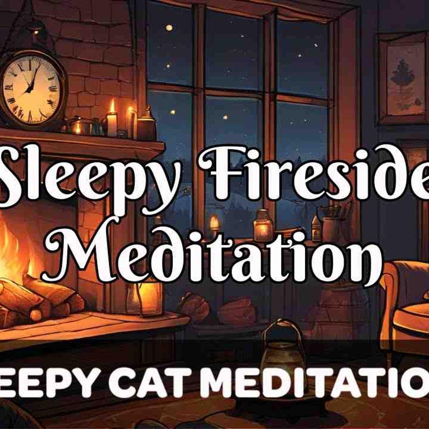 Soothing Bedtime Meditation with Fireside Ambience (ASMR Sleep) episode artwork