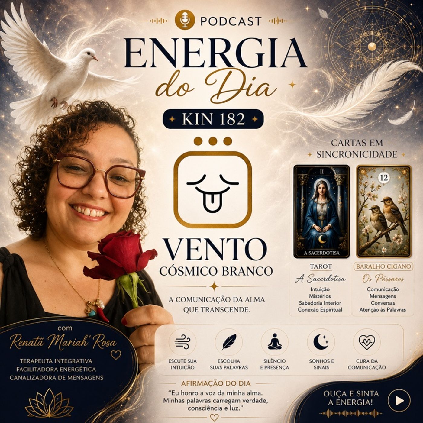 Energia do Dia Kin 182 – Vento Cósmico Branco episode artwork