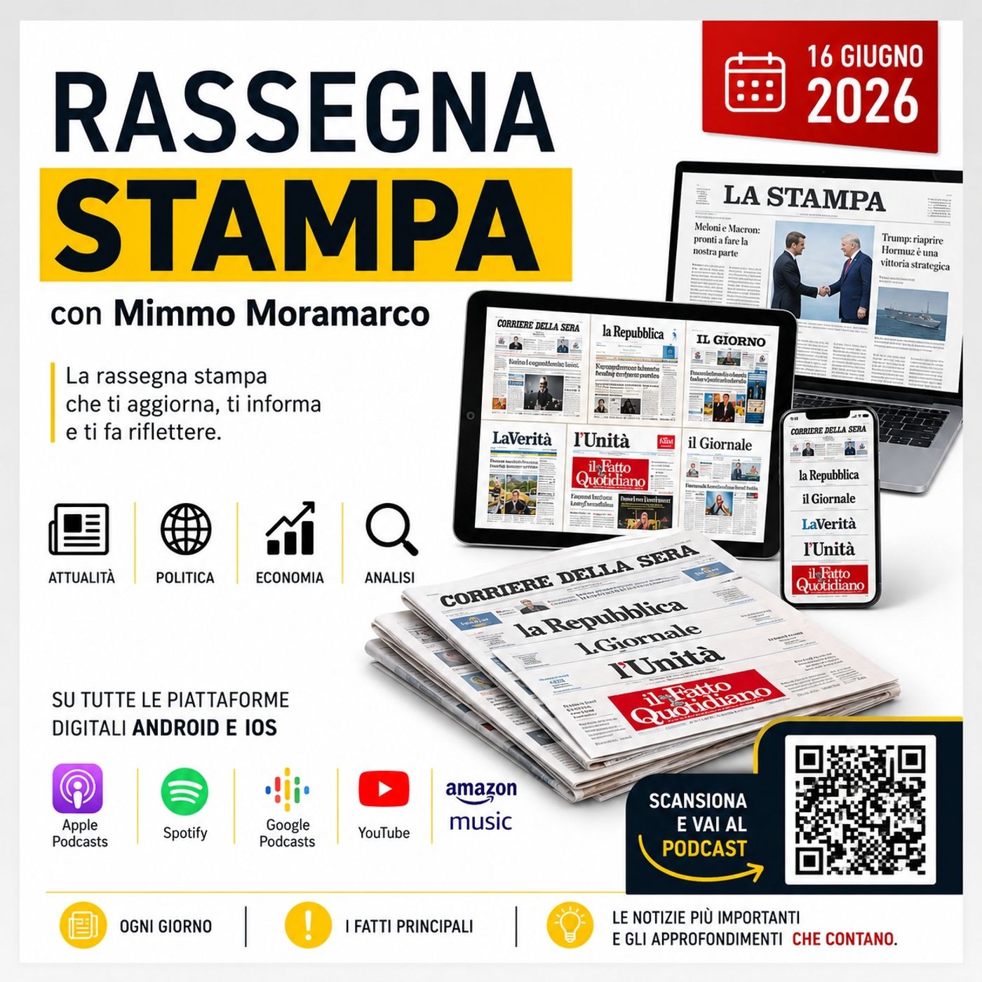 Rassegna stampa del 16 giugno 2026 episode artwork