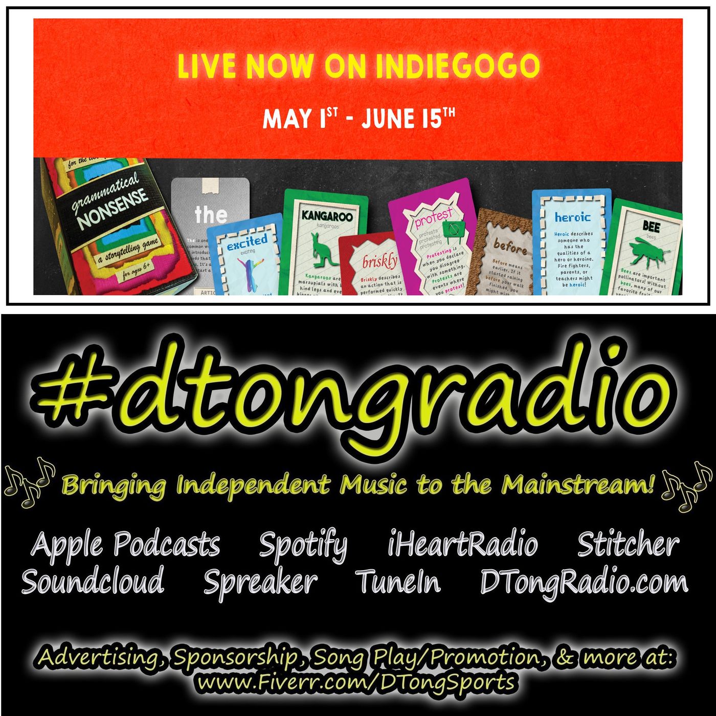 Mid-Week Indie Music Playlist - Powered by Grammatical Nonsense: Literacy Game episode artwork