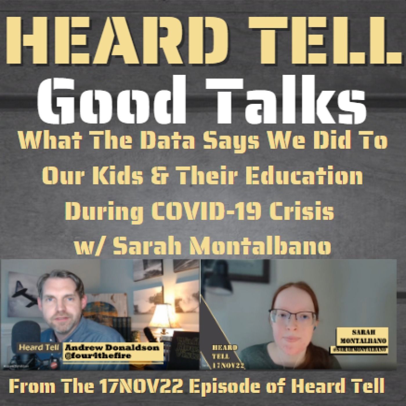 Good Talks: What The Data Says We Did To Our Kids & Their Education During COVID w/ Sarah Montalbano