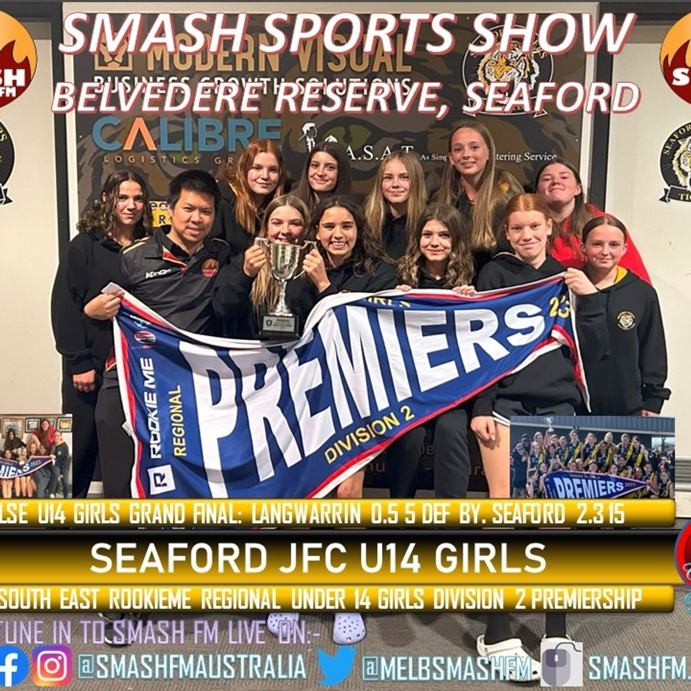 SSS10THYR: Seaford JFC 2023 AFLSE Rookie Me Regional U14 Girls Division 2 Premiership Interviews 140923