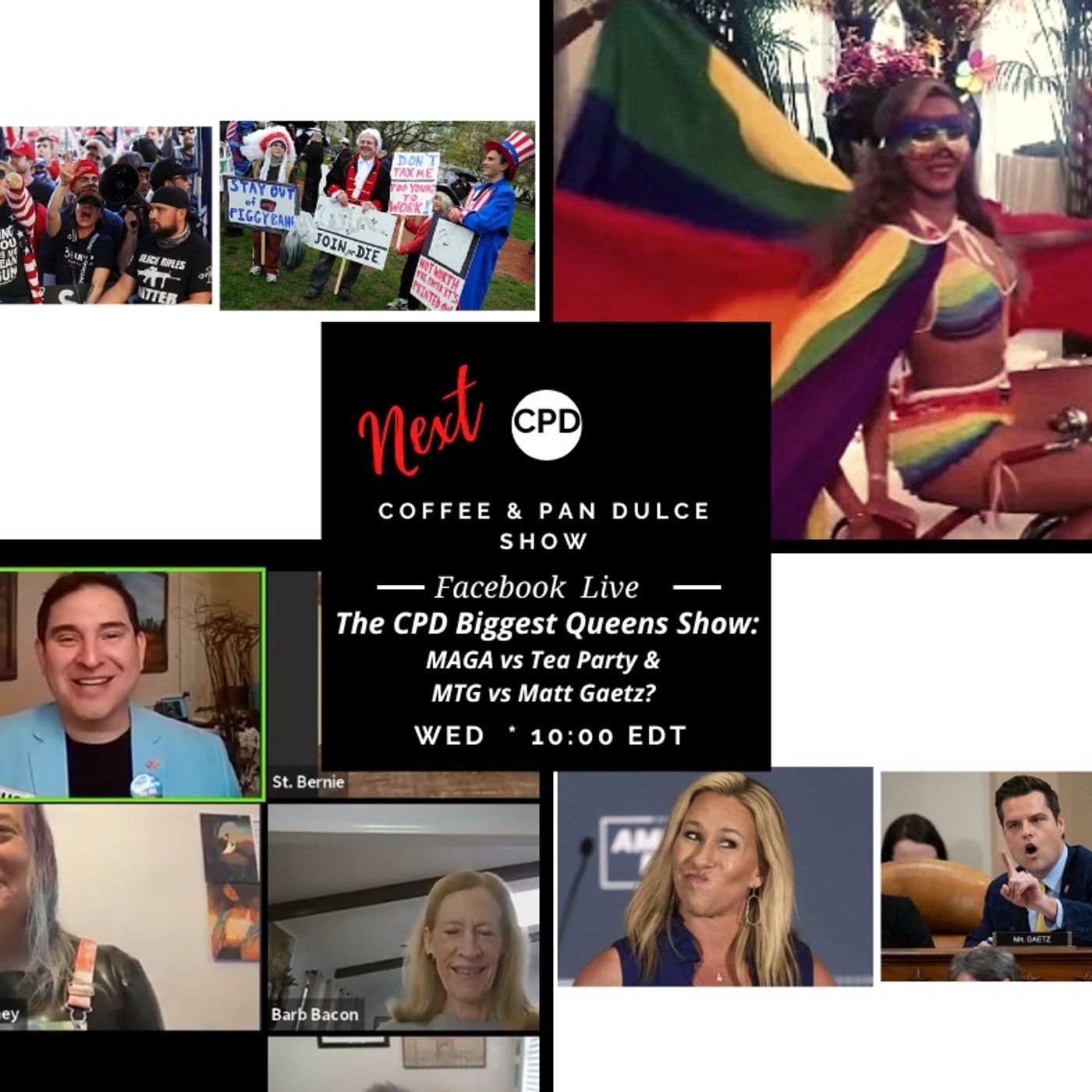 “The CPD Biggest Queens Show: MAGA vs Tea Party & MTG vs Matt Gaetz?”- #CPD0242-04192023 episode artwork