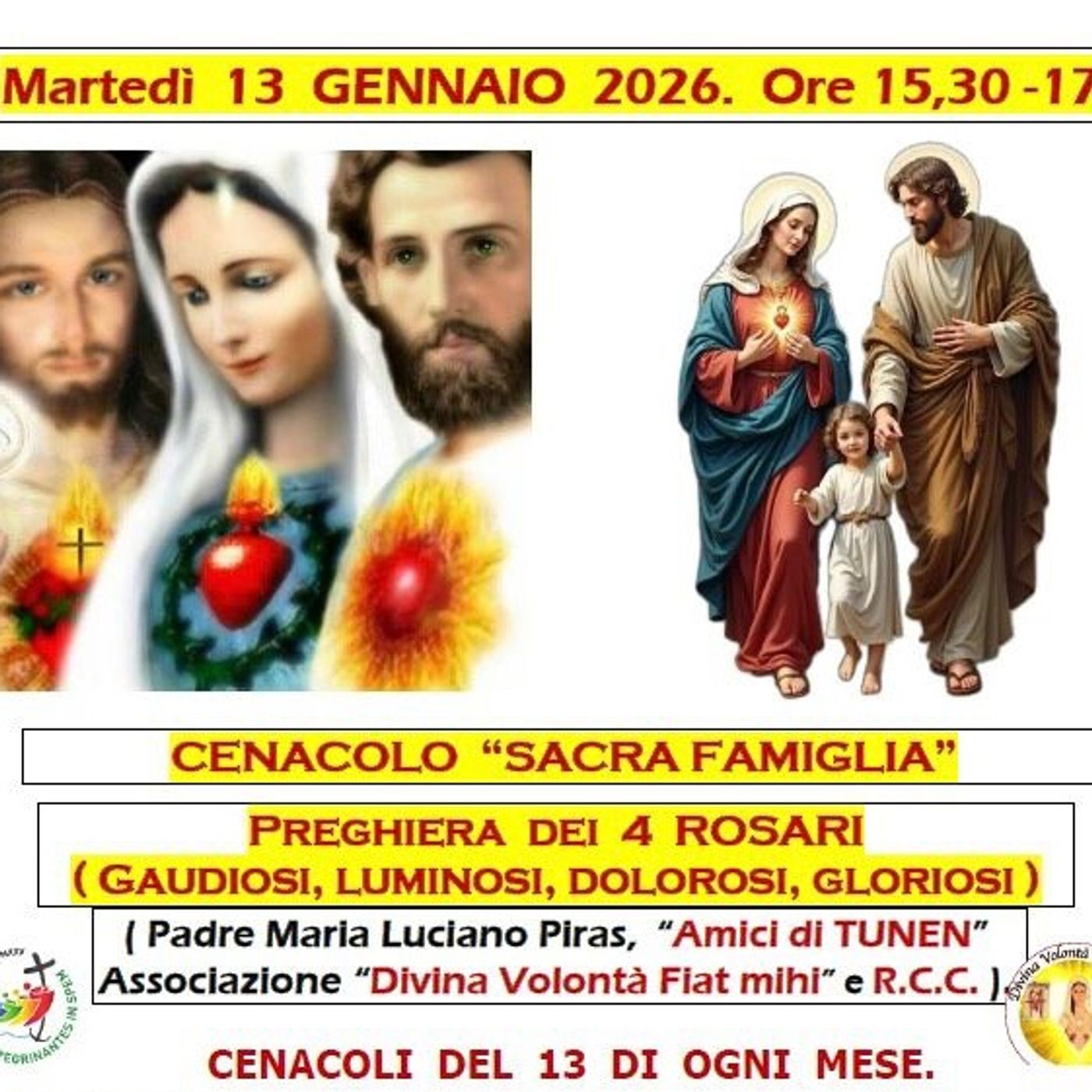 🌹 Cenacolo Sacra Famiglia 13 gennaio 2026 (Incisa Scapaccino -AT-) episode artwork