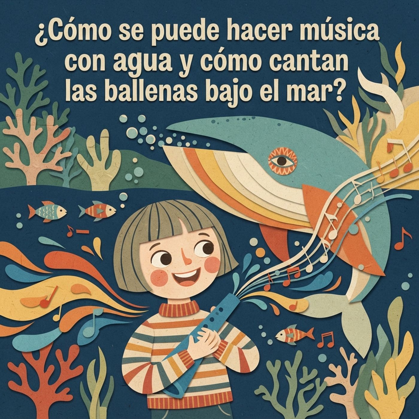 ¿Cómo se puede tocar música con agua y por qué las ballenas cantan bajo el mar?