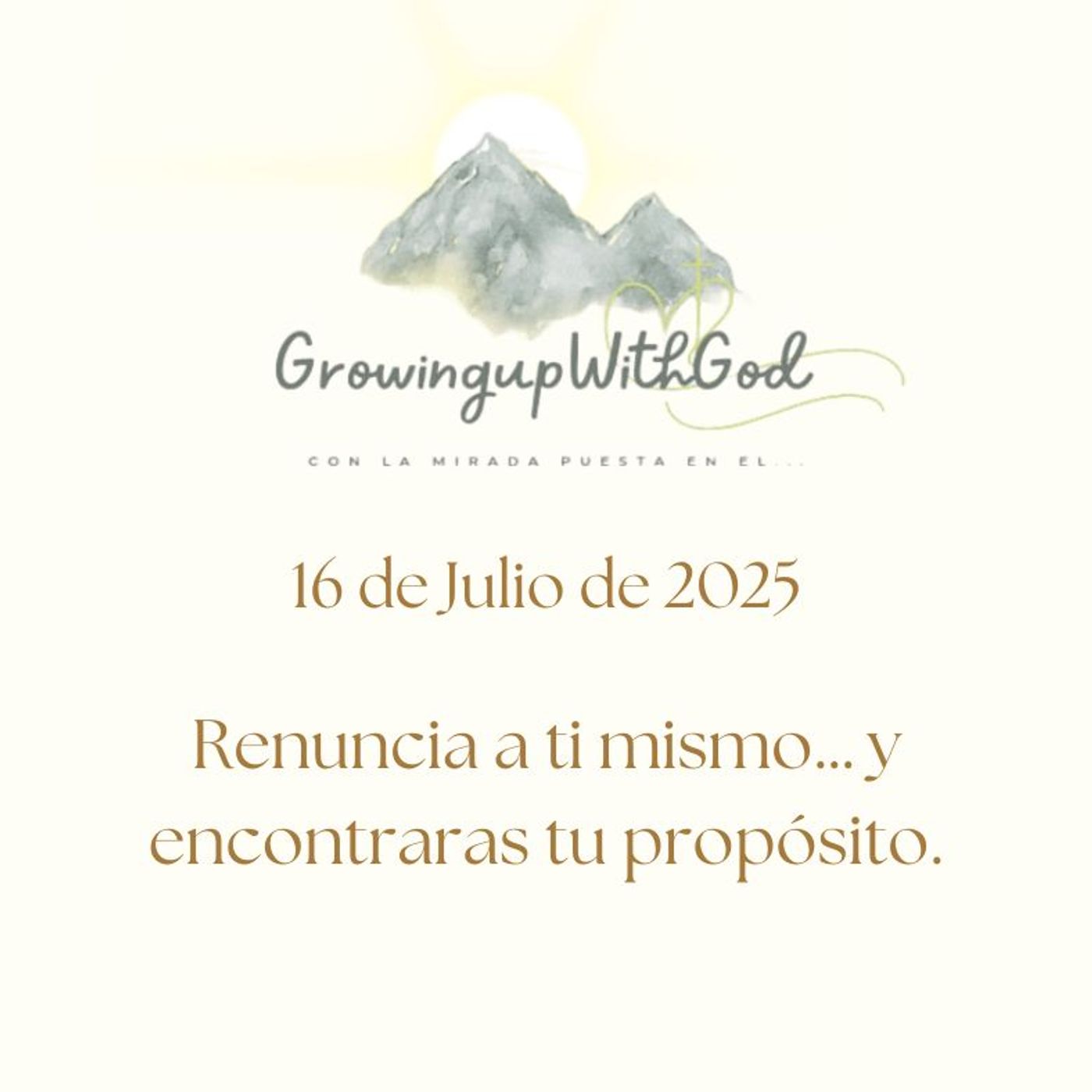 Growing Up With God (Creciendo Con Dios)