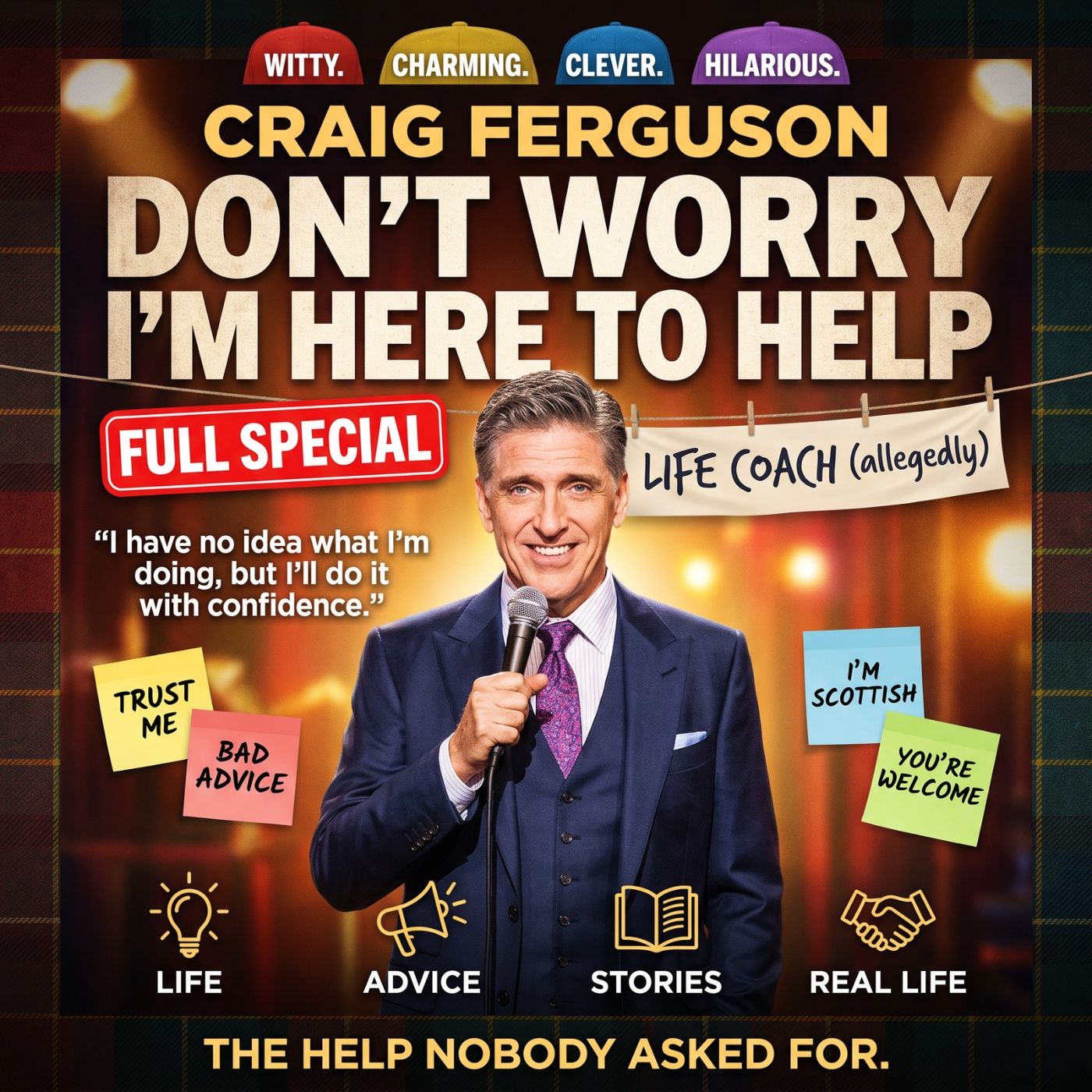 Craig Ferguson – Don't Worry I'm Here to Help Full Special (Stand-up Comedy)