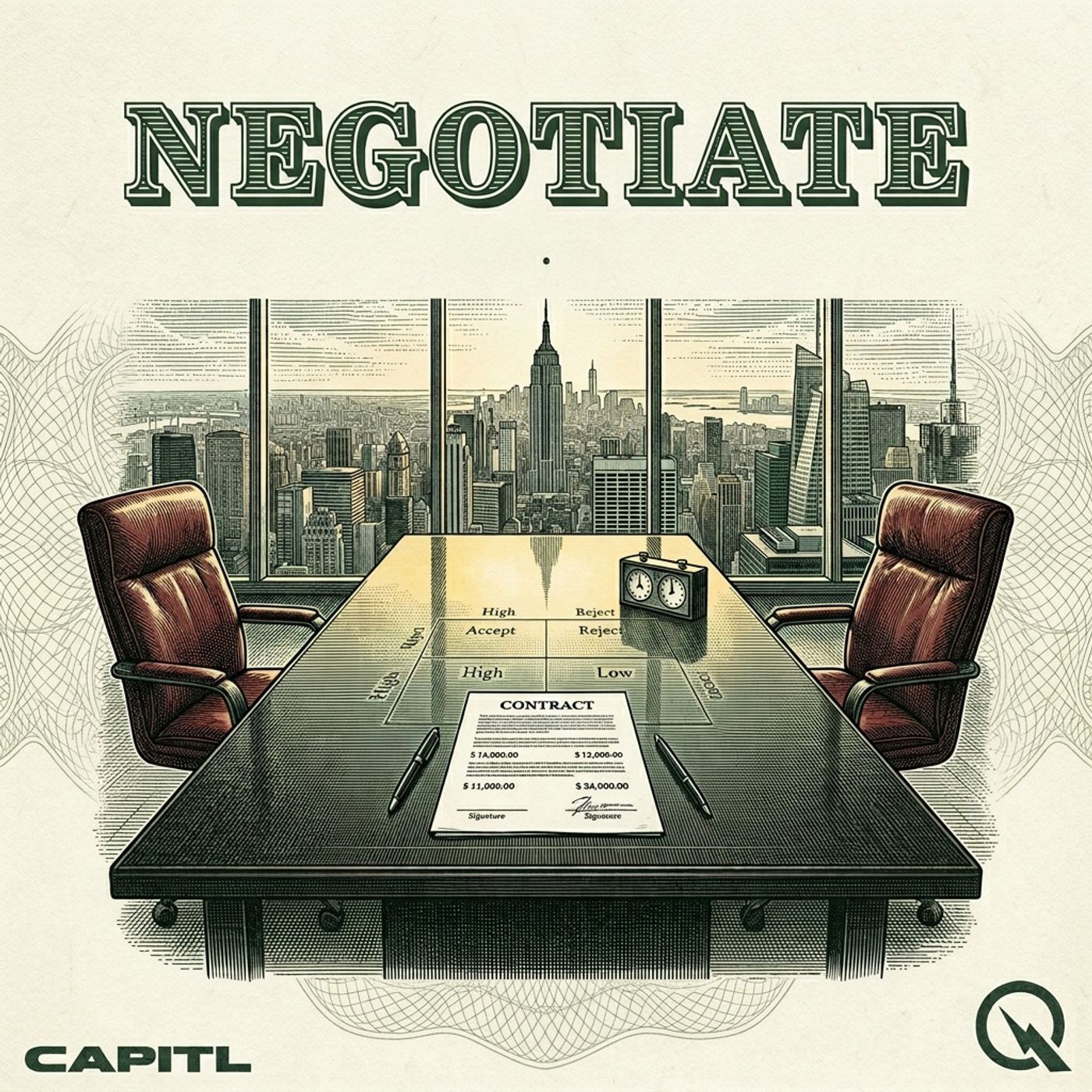 Negotiate podcast artwork