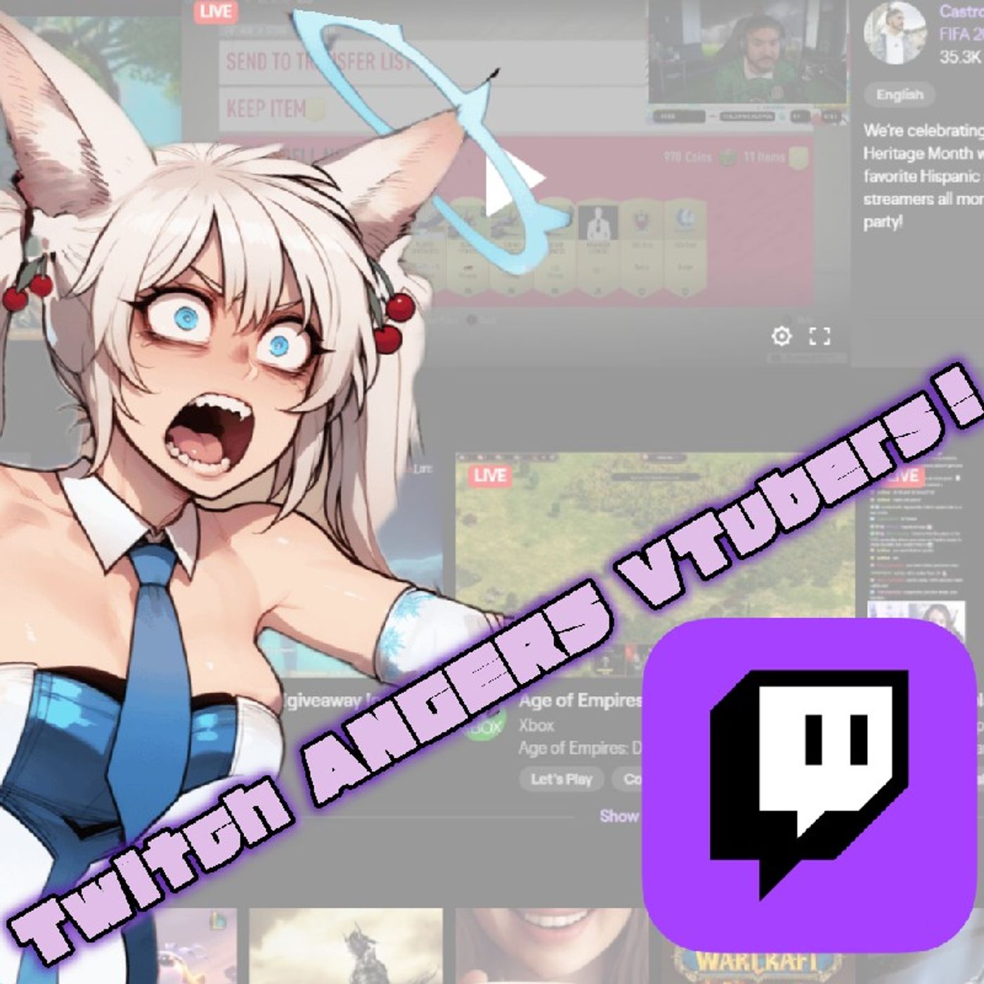 Twitch ANGERS VTubers! WWE Kayfabe is BACK! episode artwork