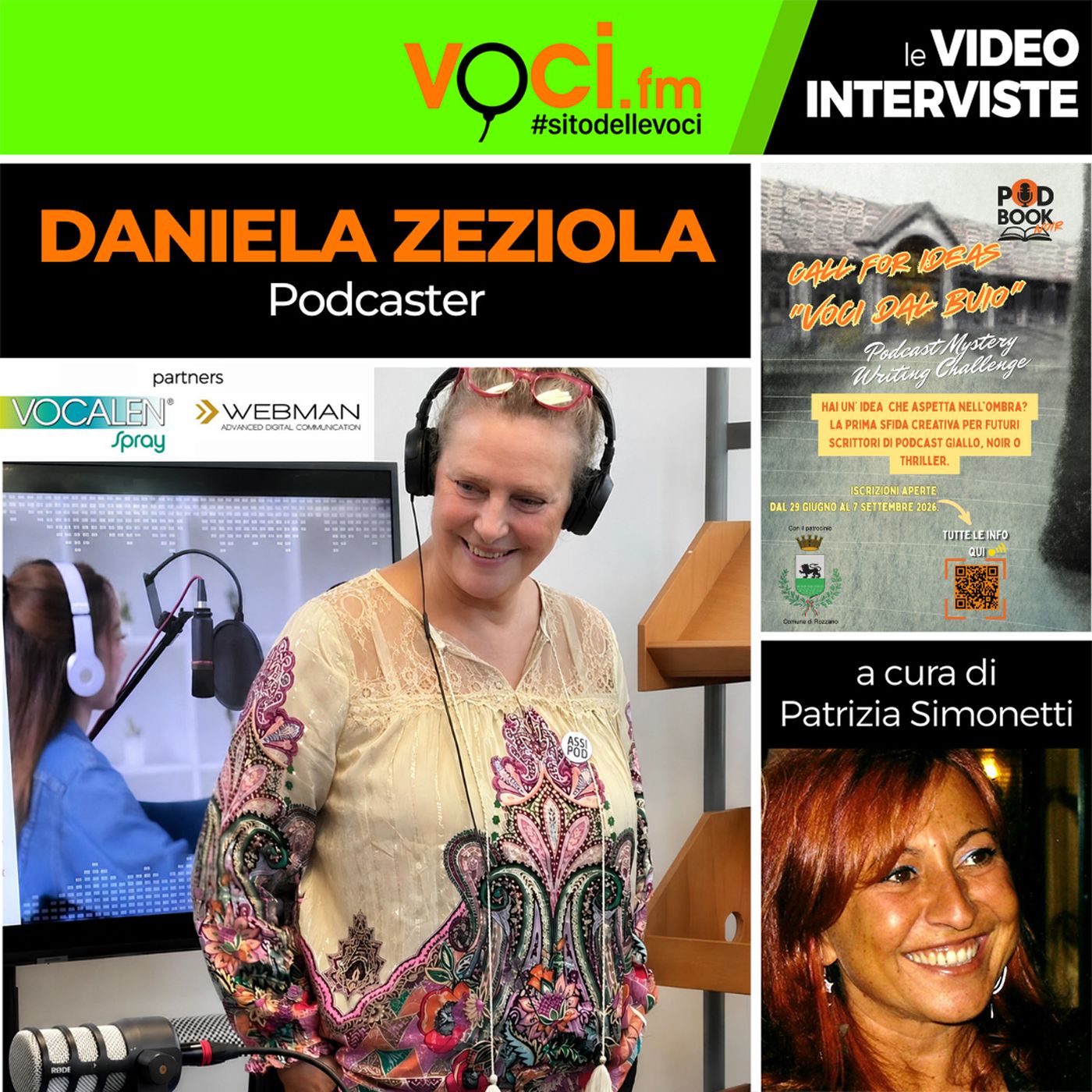 "Voci dal Buio": anteprima PODBOOK 2026 con Daniela Zeziola su VOCI.fm - clicca play e ascolta l'intervista episode artwork