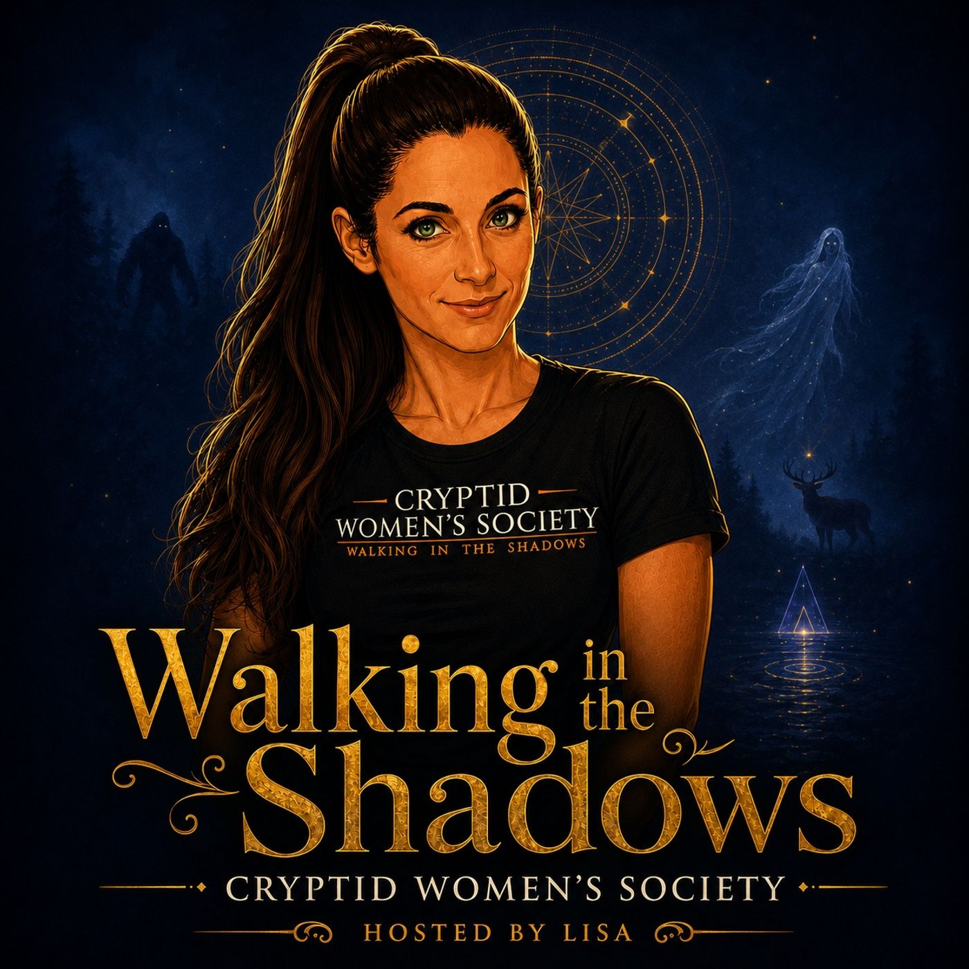 Cryptid Women's Society - Walking in the Shadows : voices from the edge podcast artwork